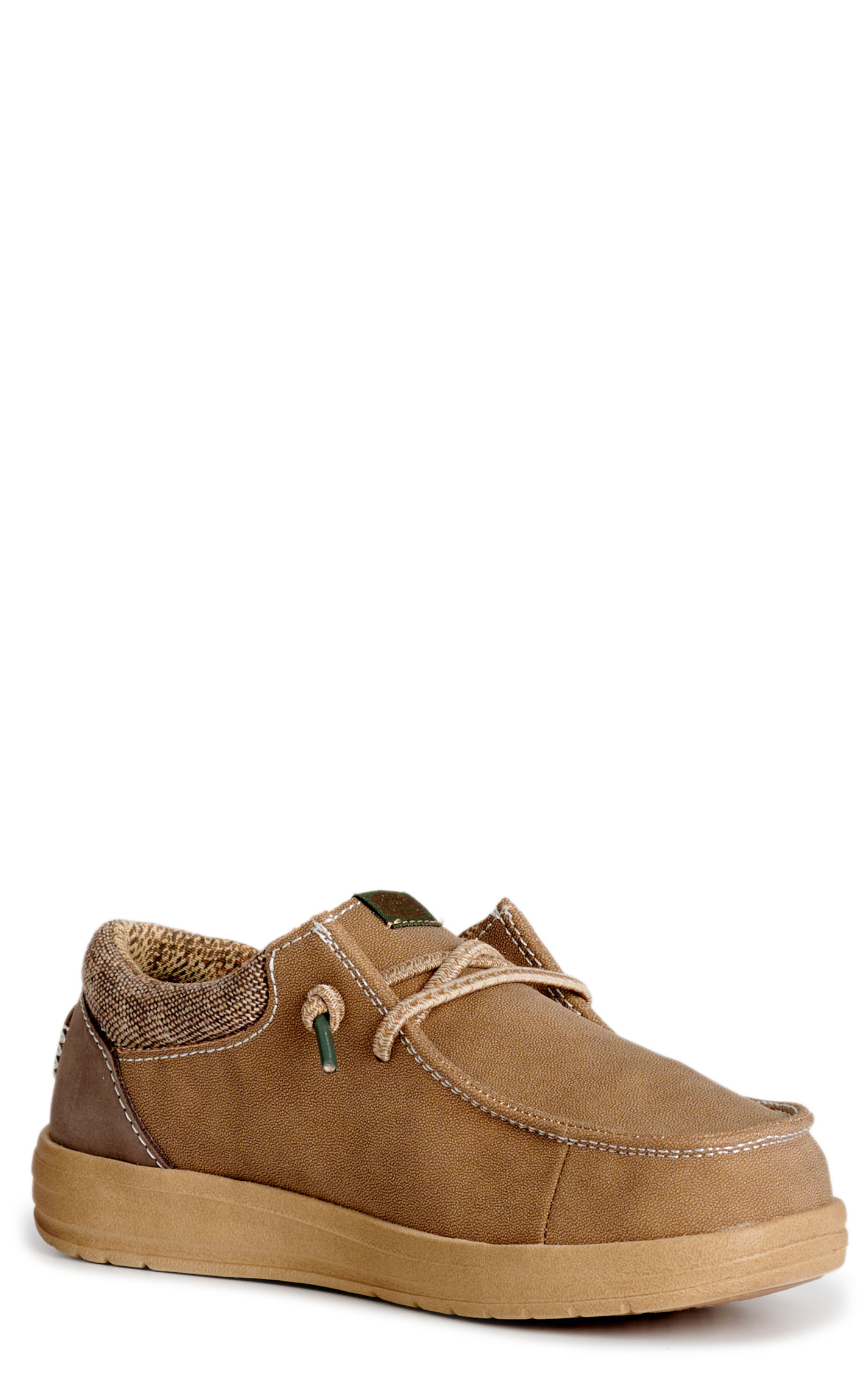 Hey Dude Boy's Paul Chestnut Lace Moc Toe Casual Shoes - Image 1