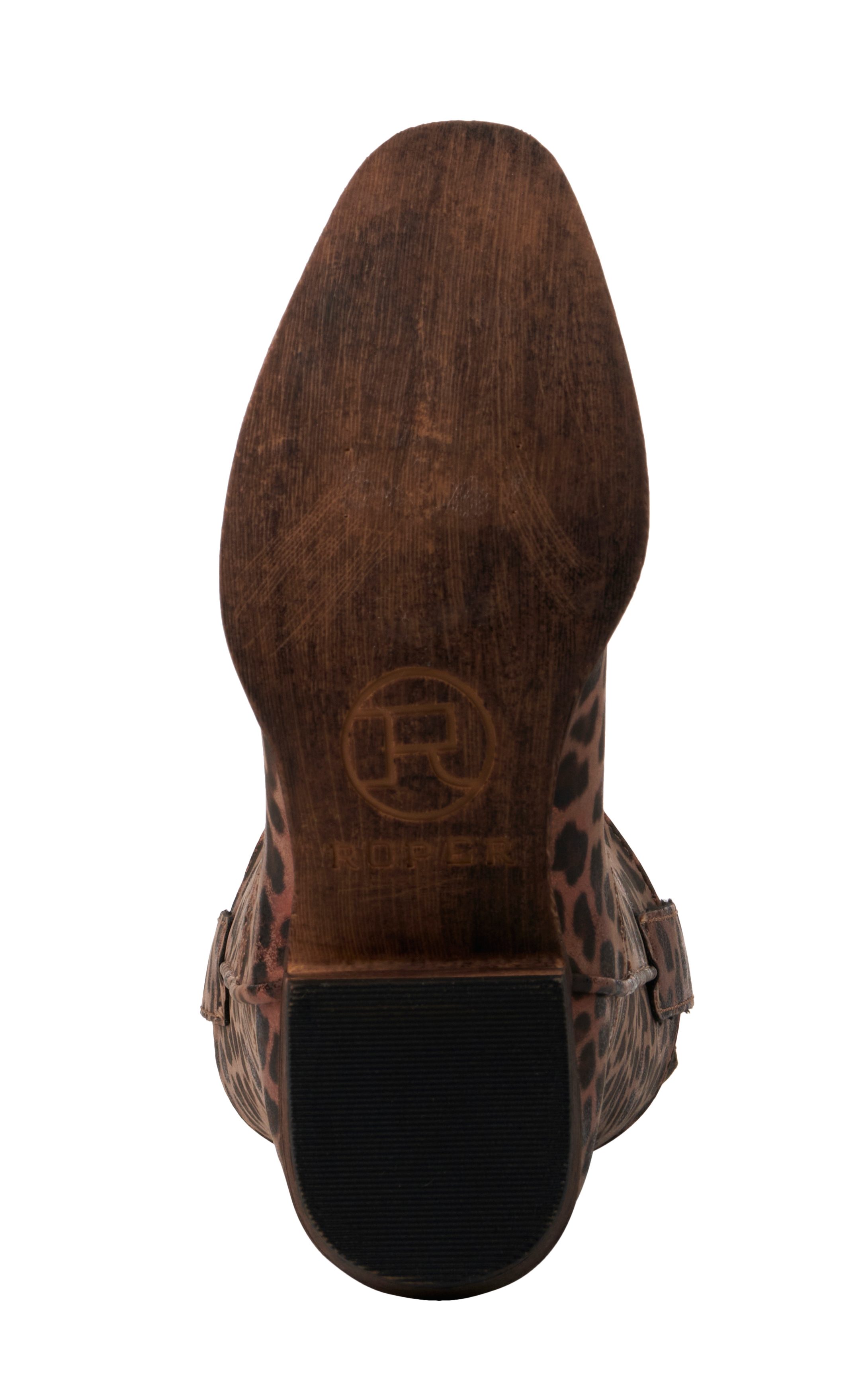 Roper Girls' Metallic Leopard Print Snip Toe Cowboy Boots - Image 1