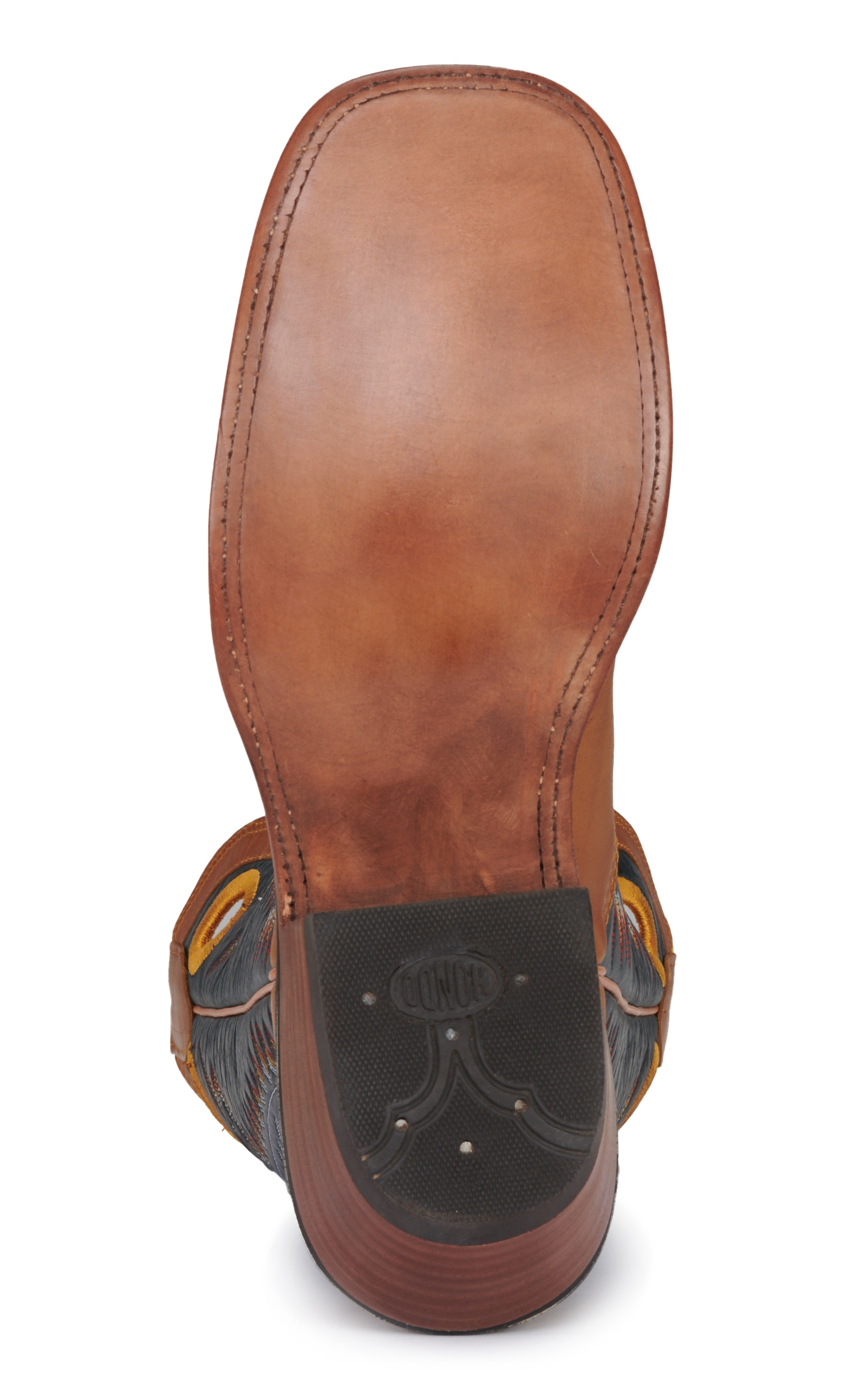 Hondo Men's Honey Crazy Horse and Navy 16\