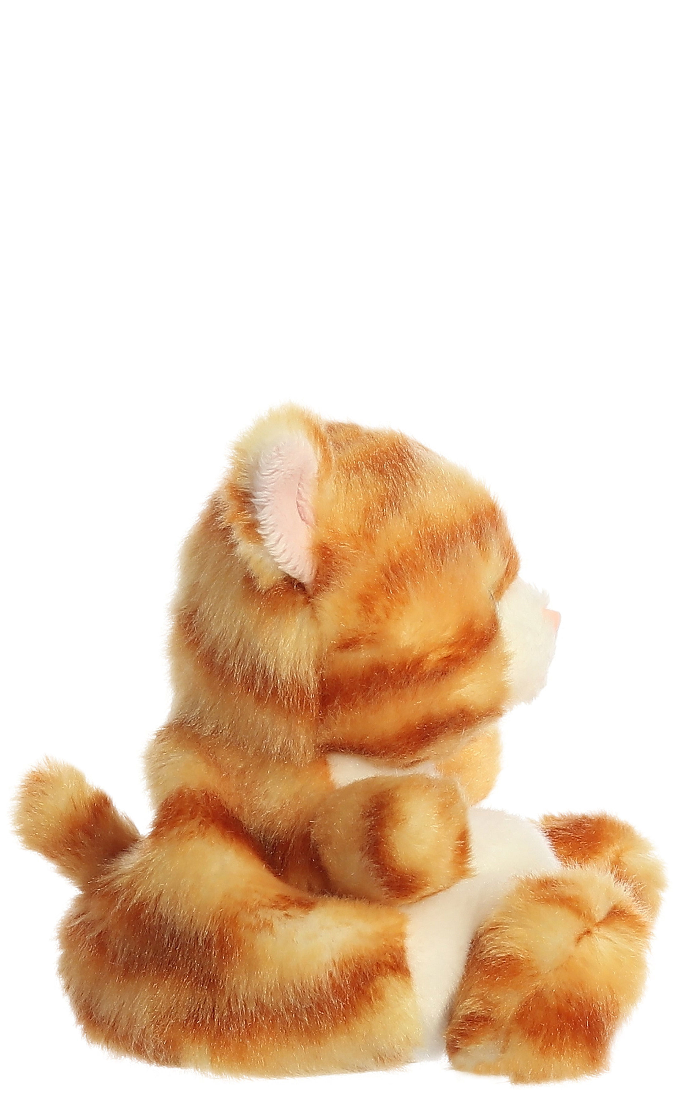 Aurora Palm Pal Orange & White Meow Kitty Stuffed Animal - Image 2