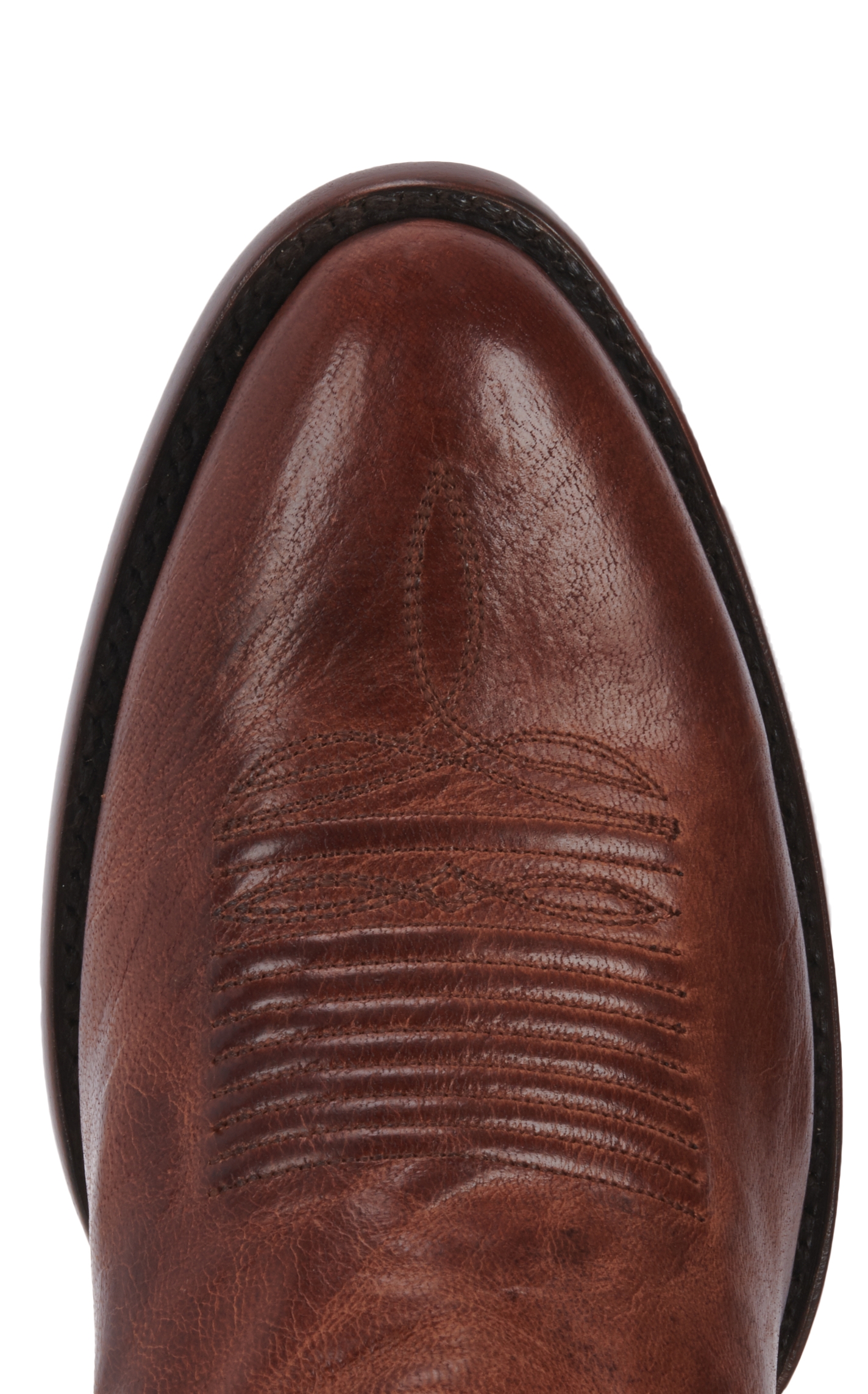 JRC & Sons Men's Colton Mad Dog Goat Leather Round Toe Cowboy Boot in Peanut Brittle - Image 1