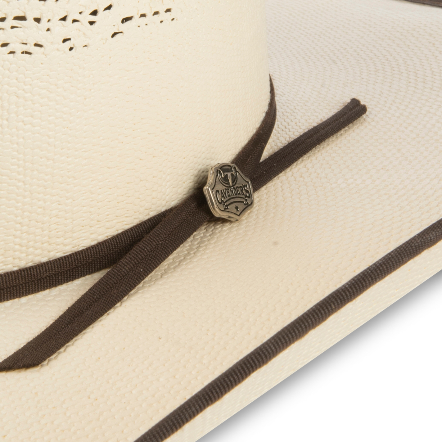 Cavender's Natural Bangora Vented Crown Straw Cowboy Hat - Image 1
