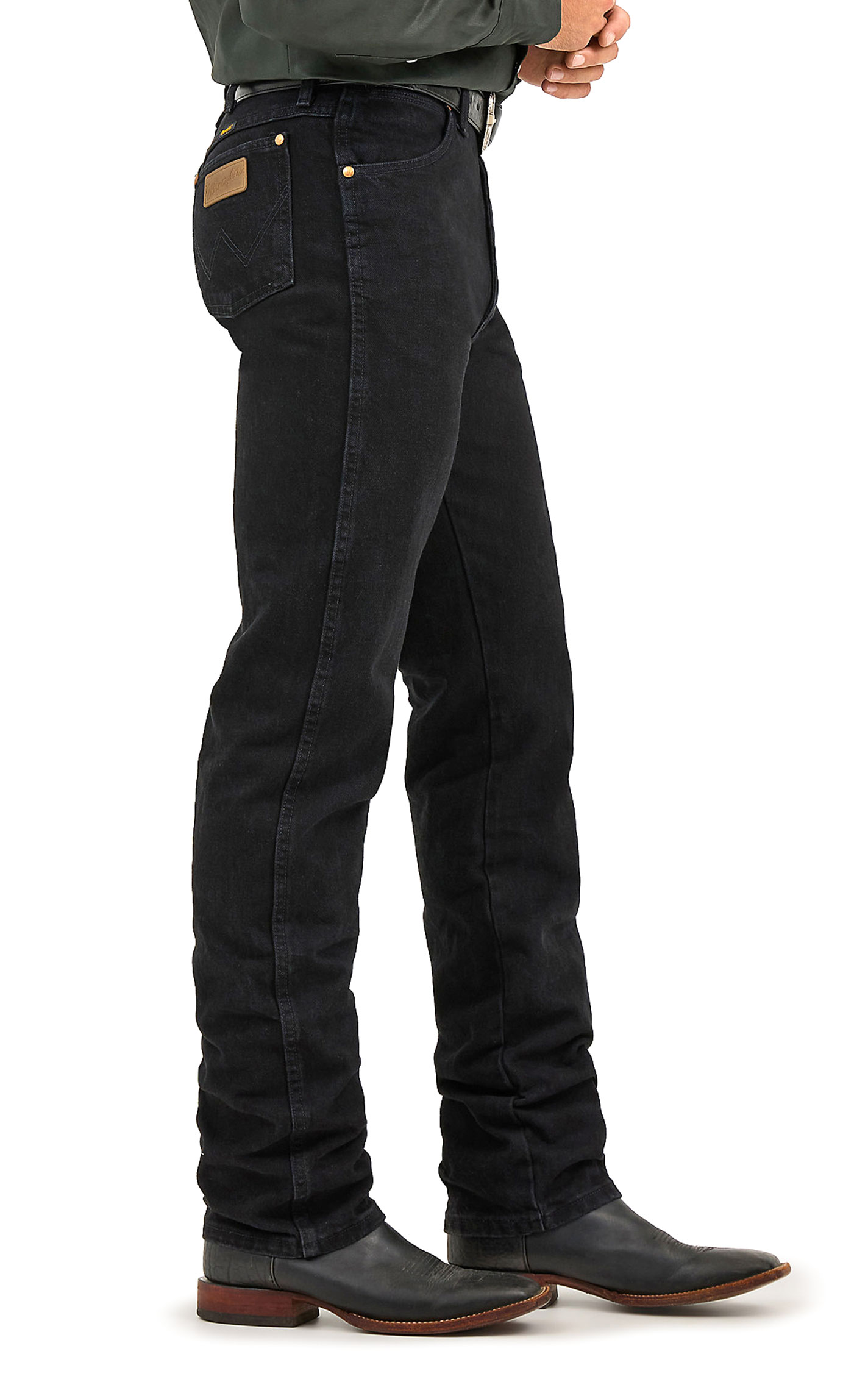 Wrangler Men's Cowboy Cut Shadow Black Original Fit Jean - Image 1