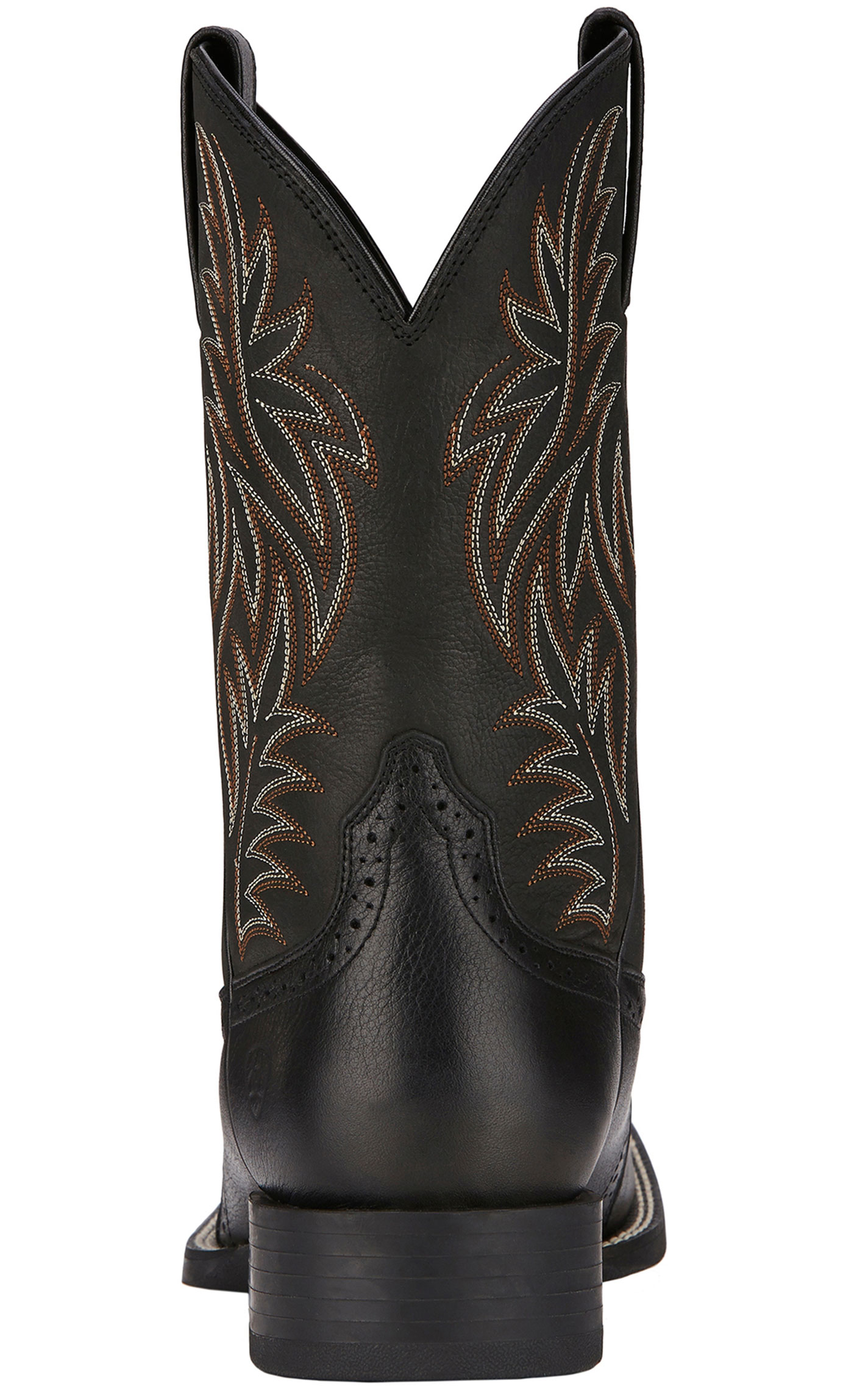 Ariat Men's Sport Black Wide Square Toe Cowboy Boots - Image 1