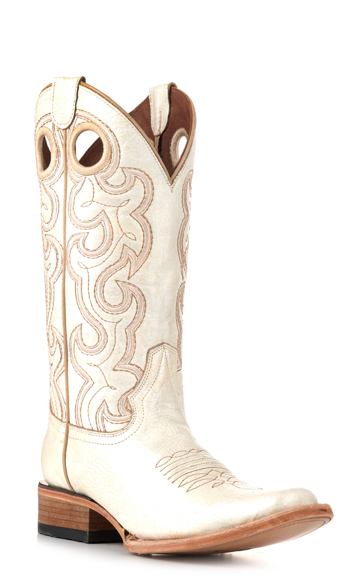 Circle G by Corral Women's Pearl with Embroidery Square Toe Cowboy Boots - Image 1