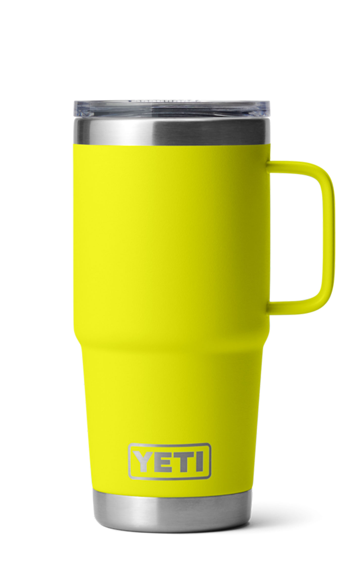 YETI Rambler Firefly Yellow 20 oz Travel Mug with Stronghold Lid - Image 1