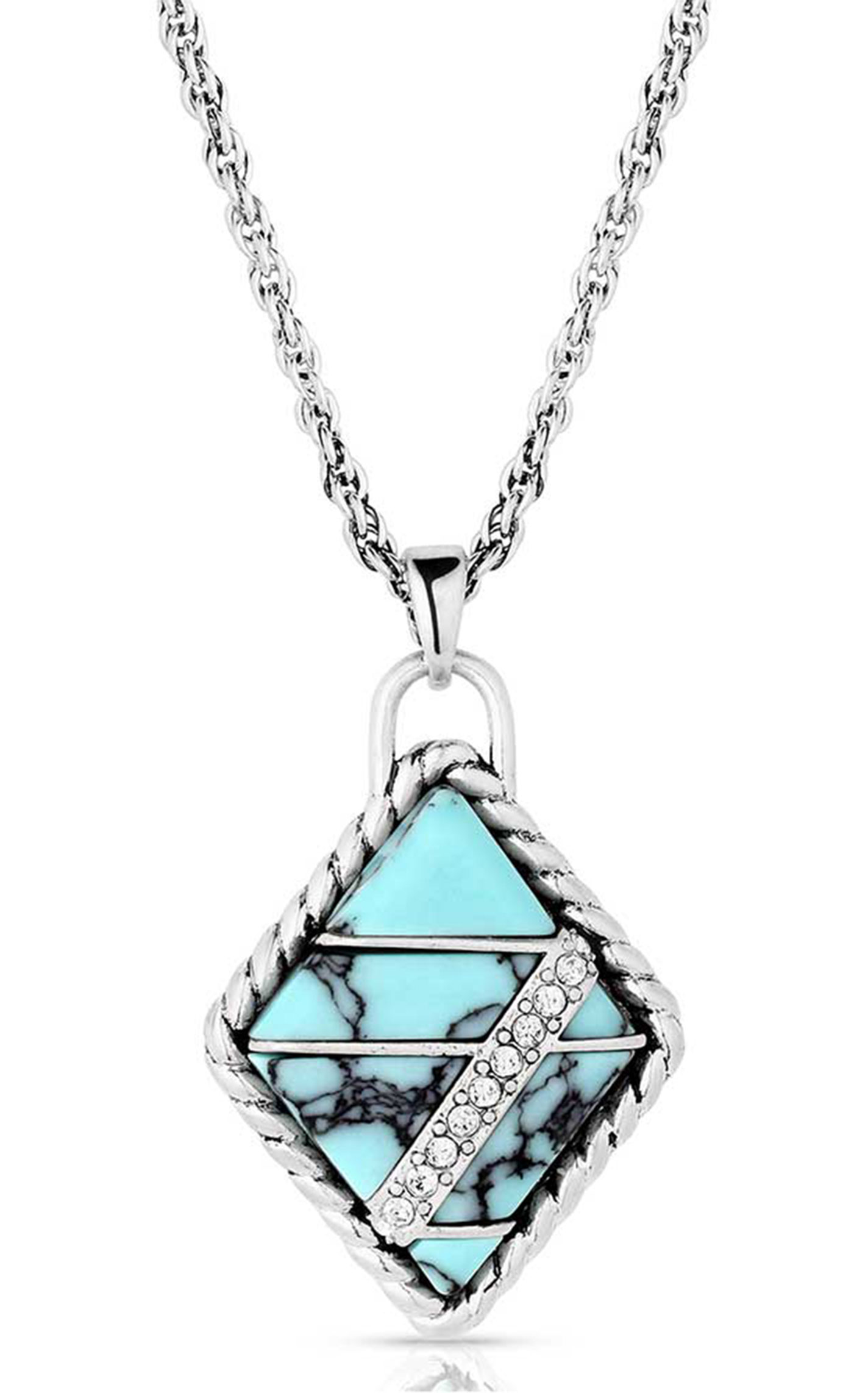 Montana Silversmiths Turquoise High Noon Cobblestone Necklace - Image 2