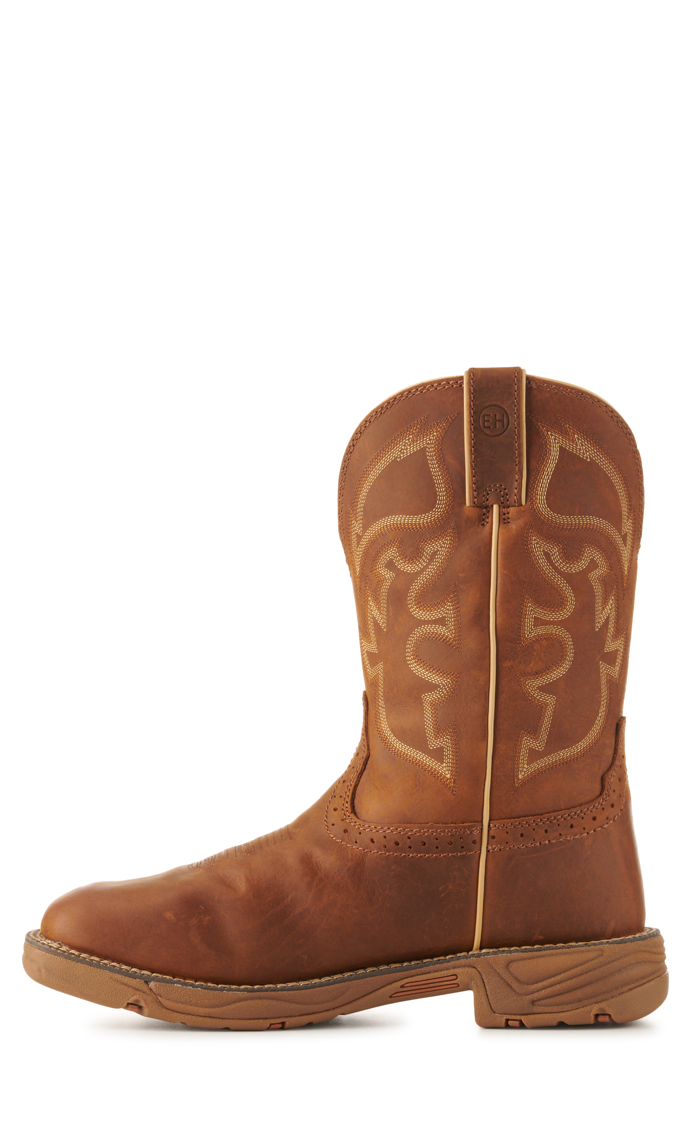 Justin Men's Rush Tan Waterproof Square Toe Work Boots - Image 1