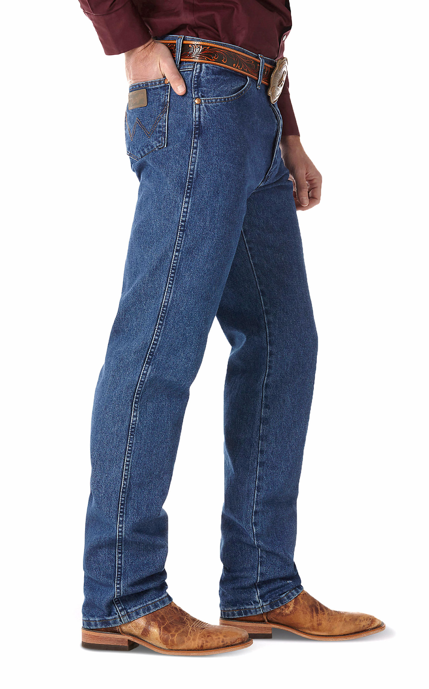 Wrangler Men's Cowboy Cut Stonewashed Original Fit Jeans - Tall - Image 1