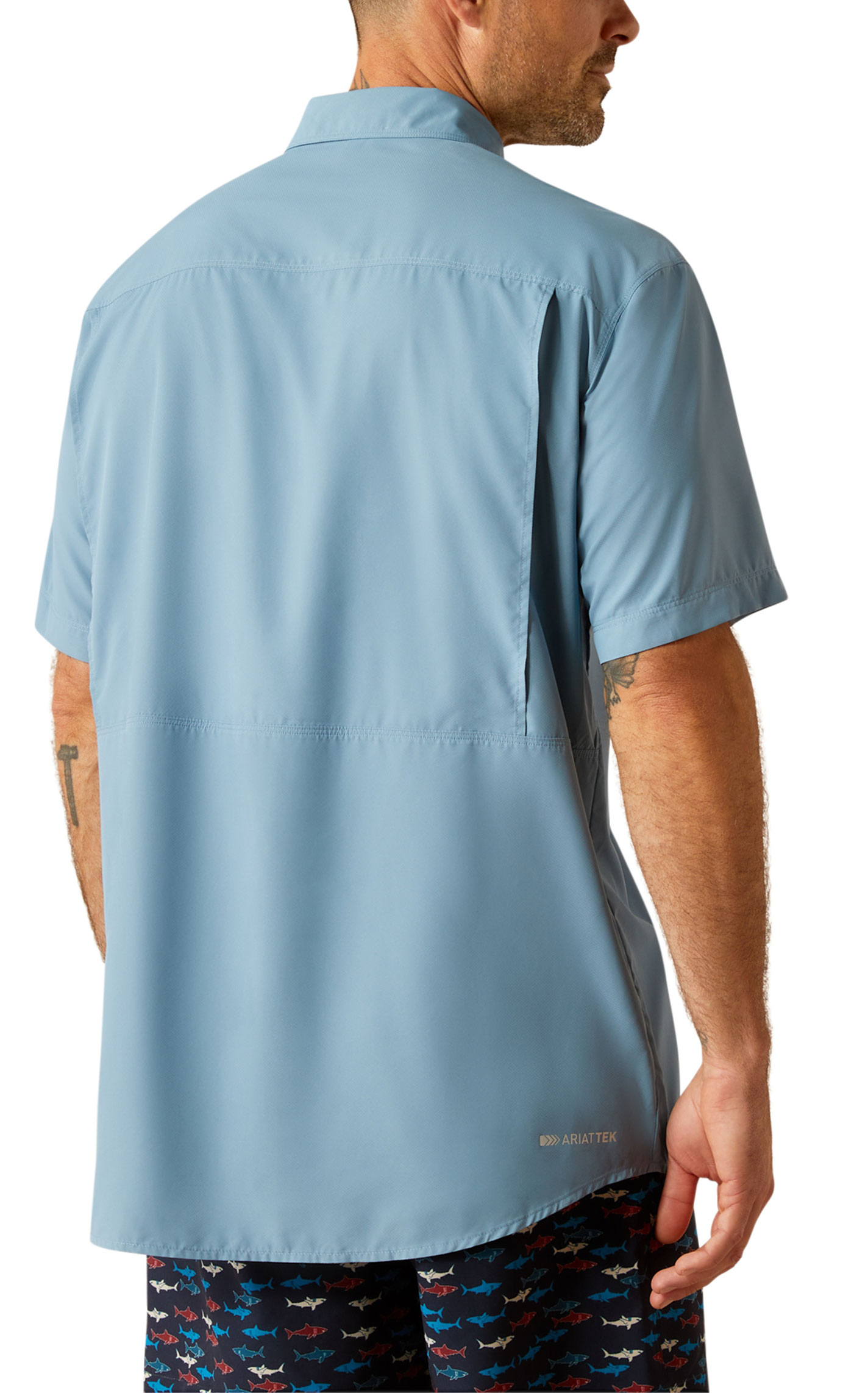 Ariat Men's VentTEK Outbound Shadow Blue Shirt - Image 1
