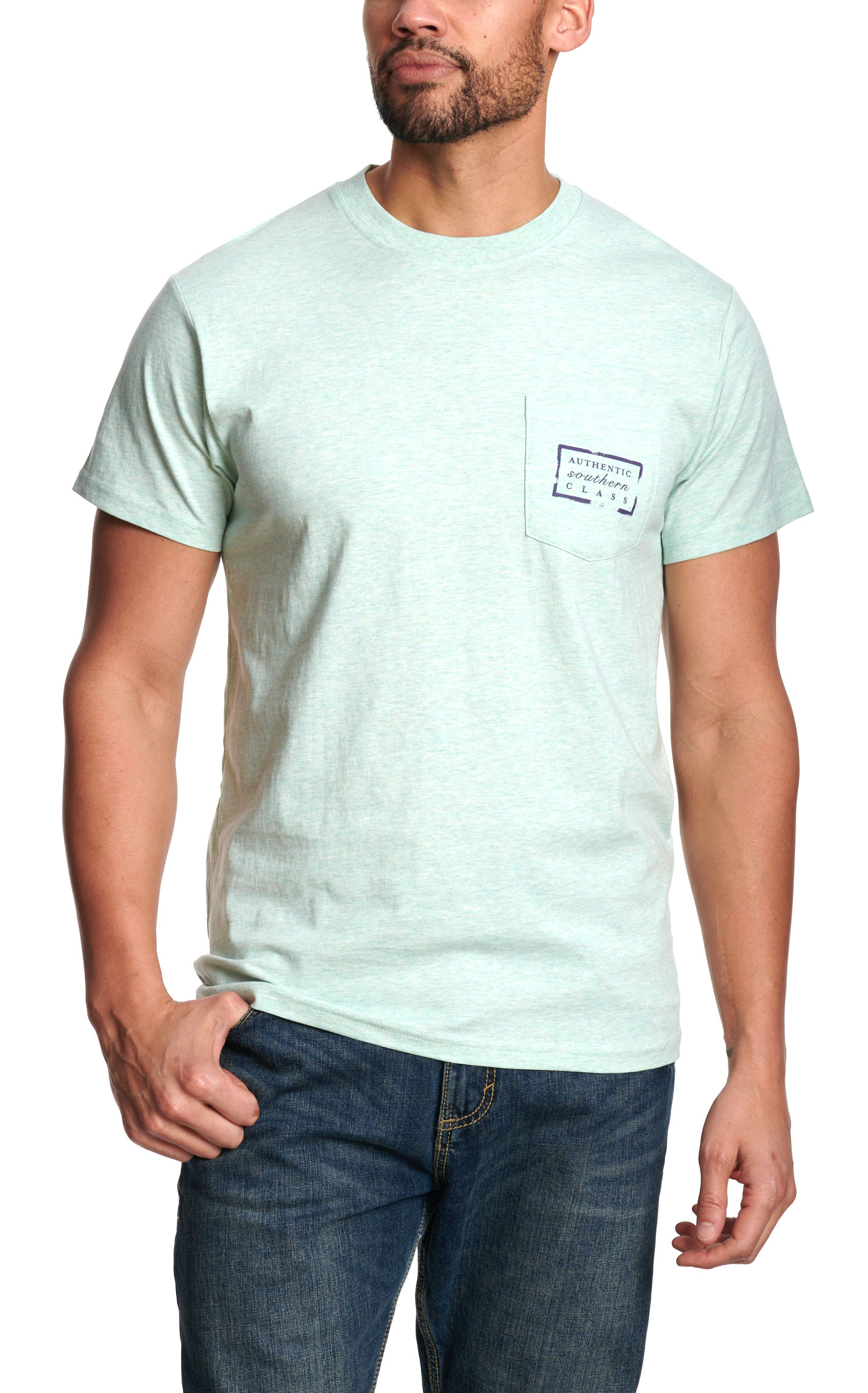 Southern Marsh Men's Honey Dew Authentic Southern Class Logo T-Shirt - Image 1