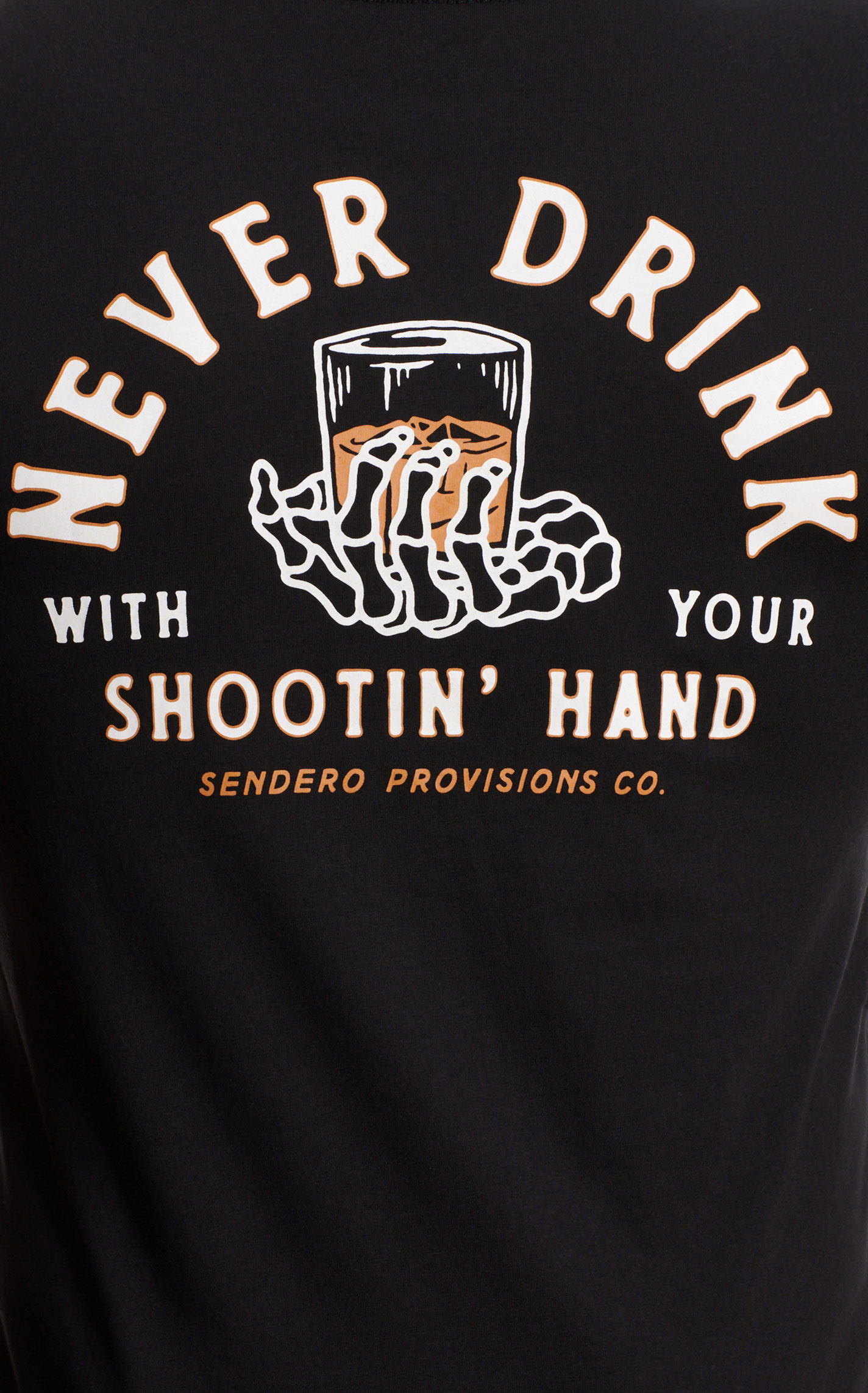 Sendero Provisions Co. Men's Black Shootin' Hand Logo Graphic T-Shirt - Image 1