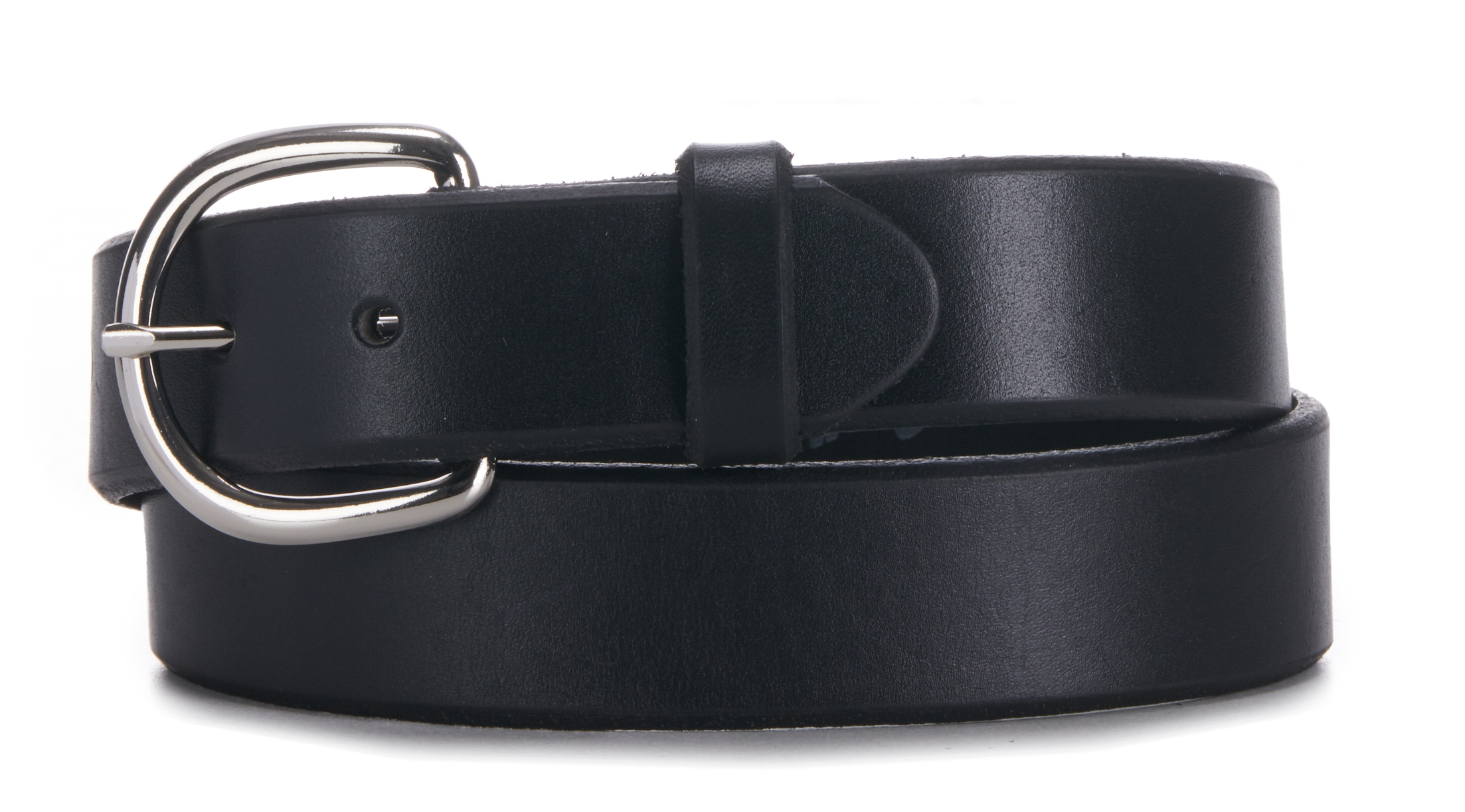 Justin Men's Classic Black Leather Western Belt - Image 1