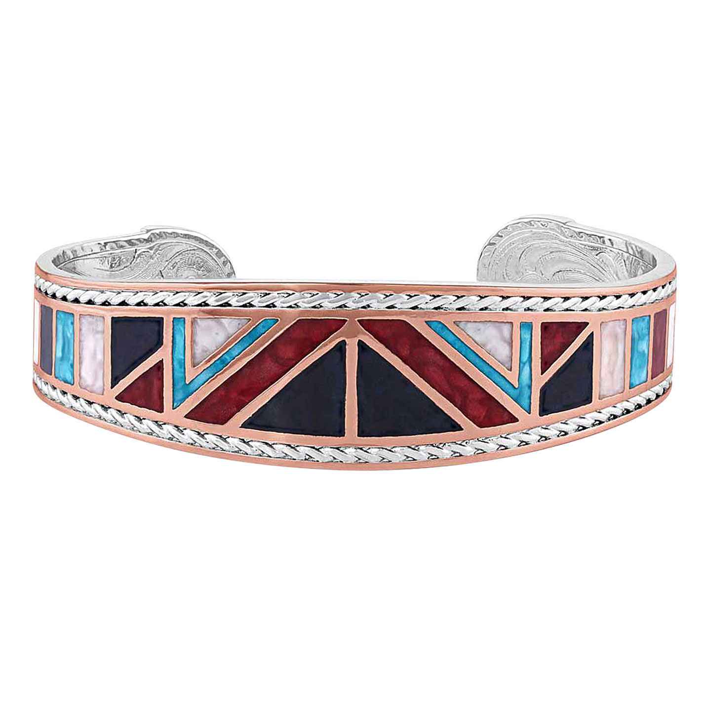 Montana Silversmiths American Legends Curved Cuff Bracelet - Image 1