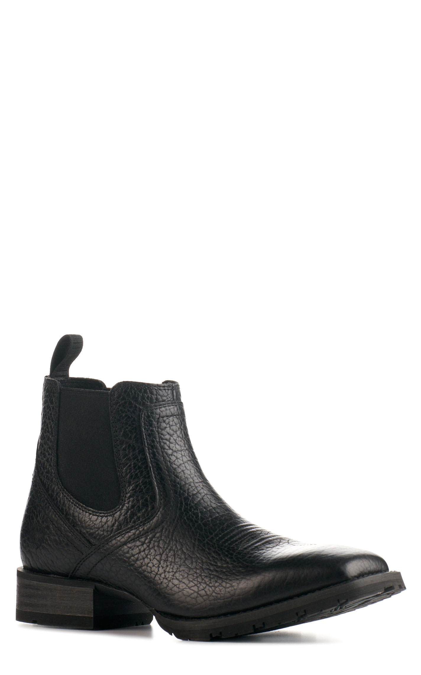 Ariat Men's Hybrid Low Boy Black Chelsea Wide Square Toe Cowboy Boot - Image 1