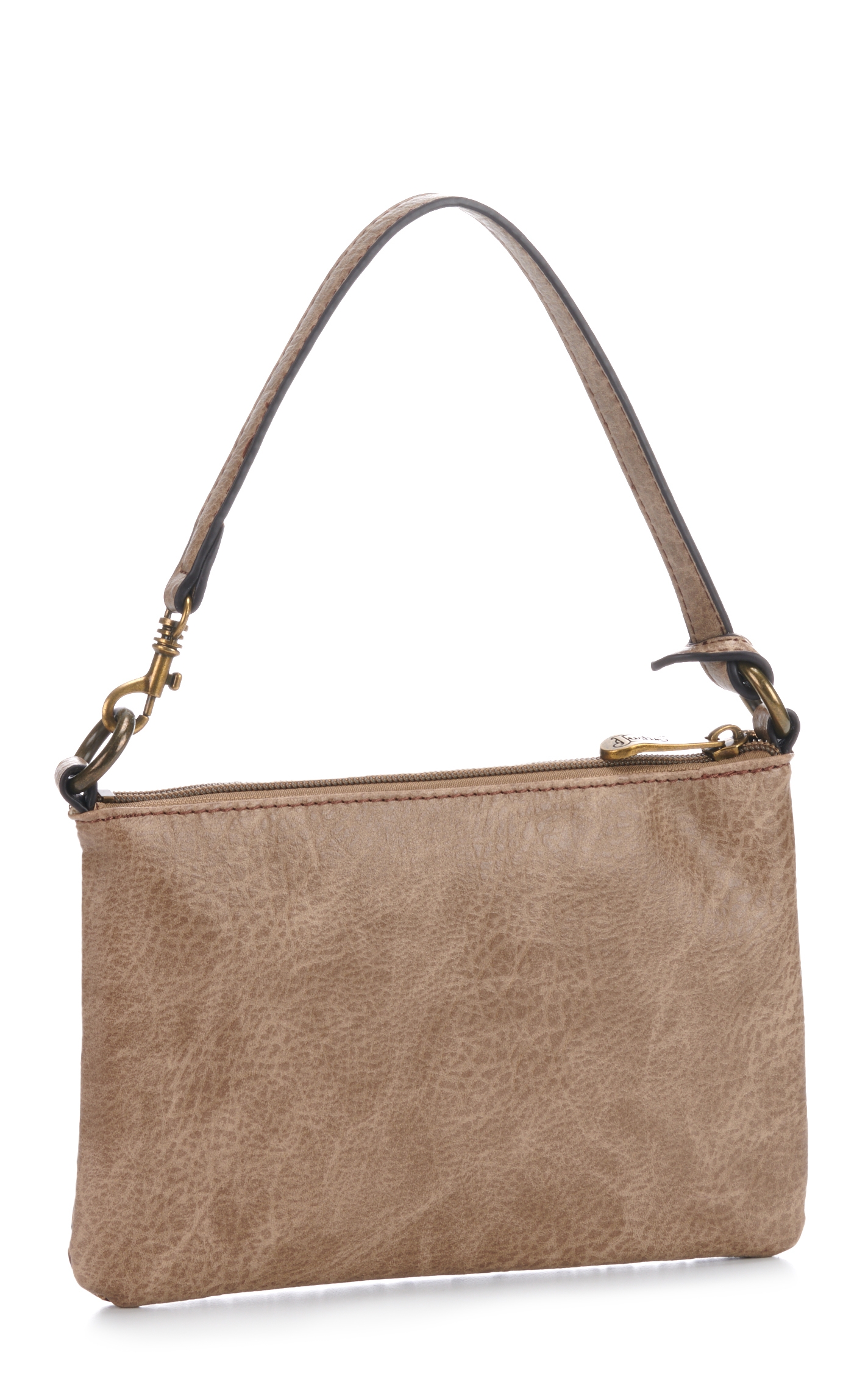 Justin Brown Tooled Leather Convertible Wristlet / Shoulder Bag - Image 1