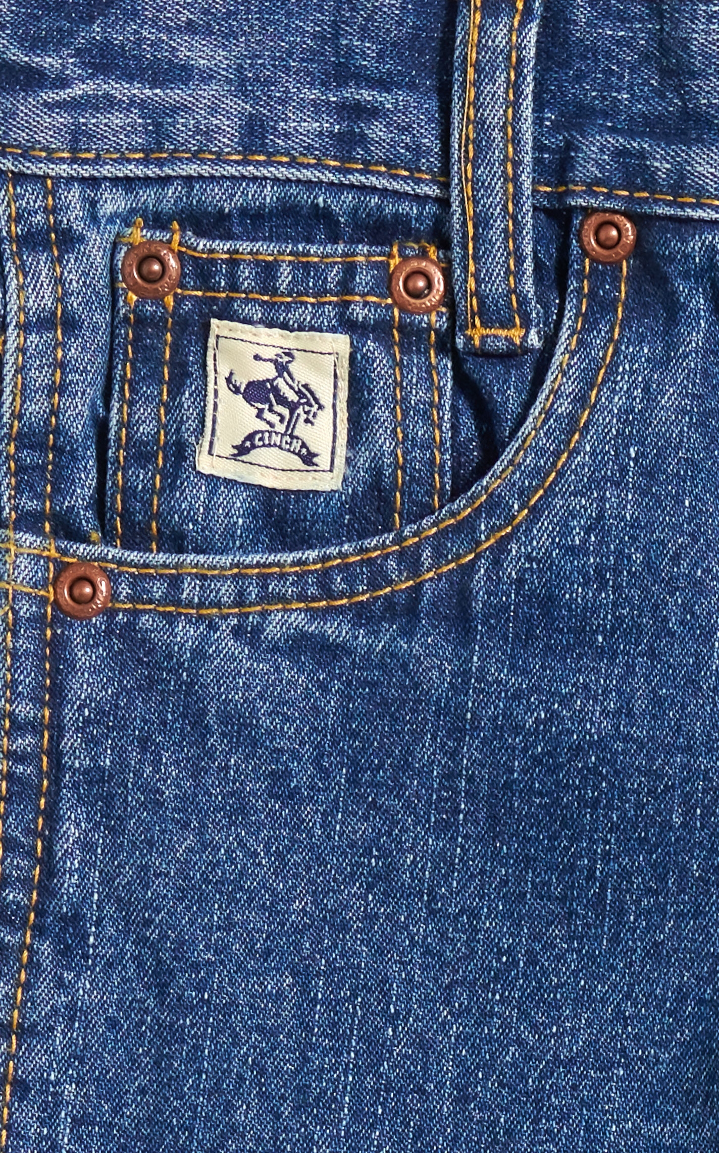 Cinch Boy's Medium Wash Original Fit Straight Leg Jeans (8-18) - Image 1