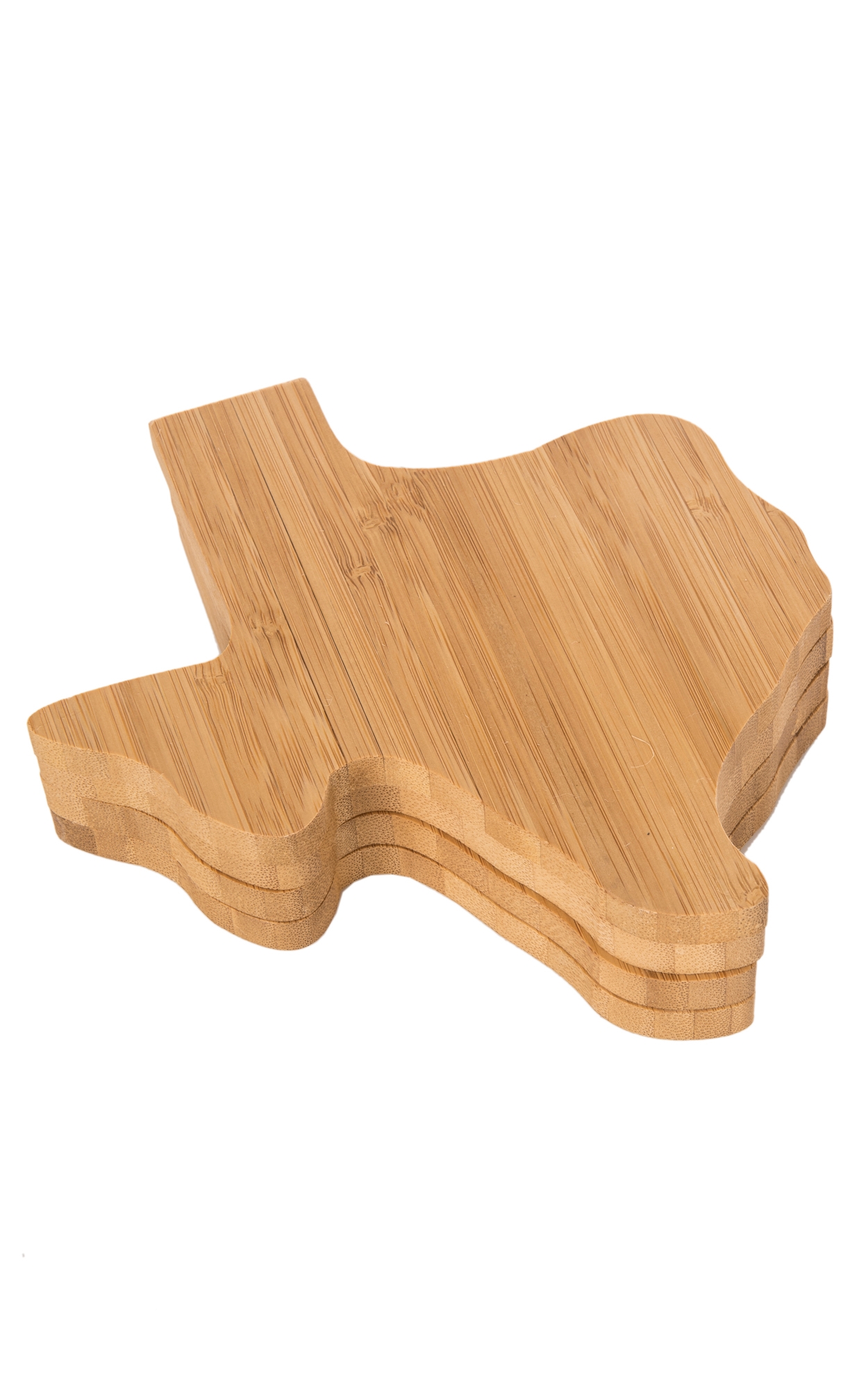 Texas Products Bamboo Texas Shaped Coaster Set - Image 1