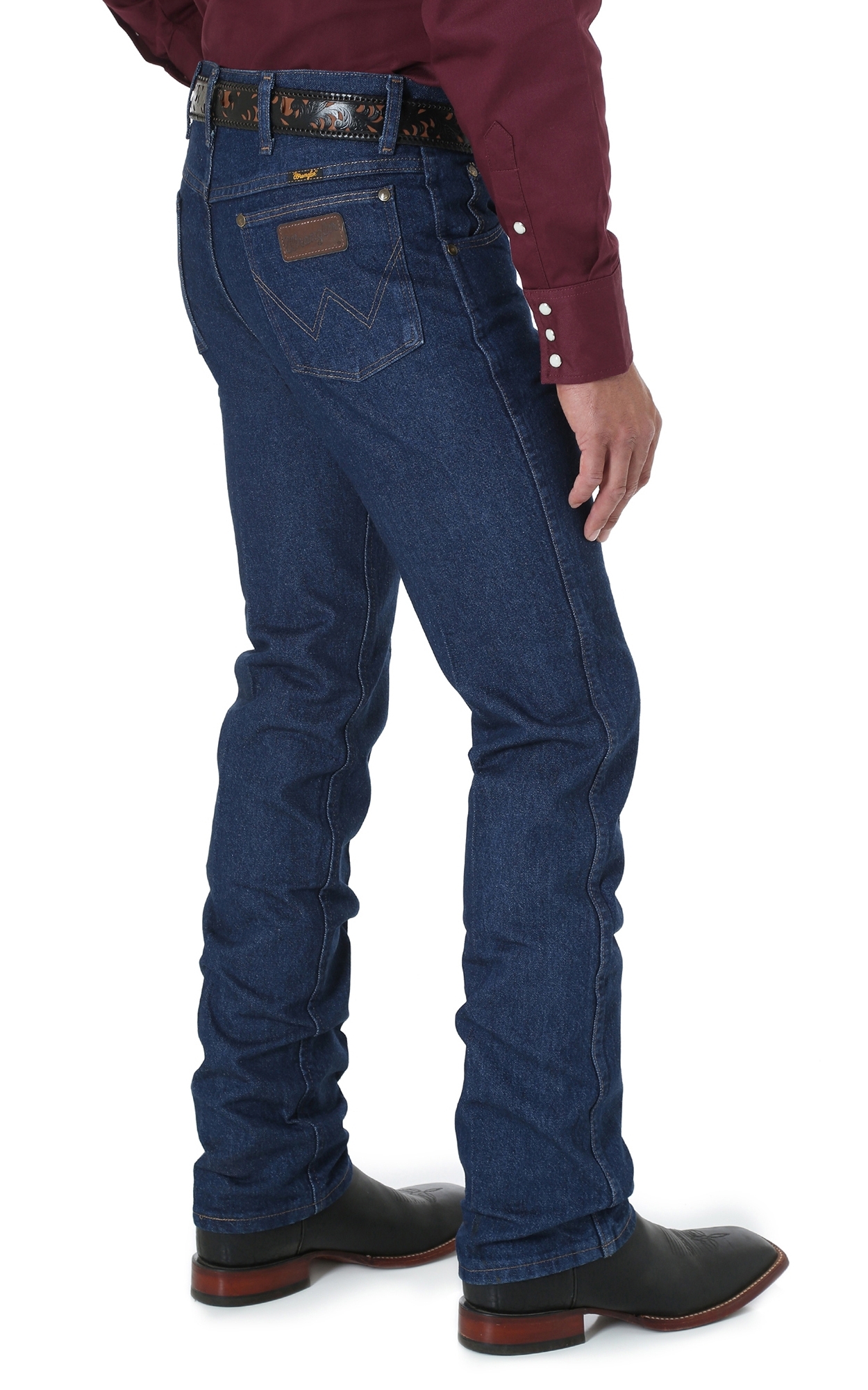 Wrangler Premium Performance Men's Prewash Indigo Cowboy Cut Slim Fit Jeans - Tall - Image 1