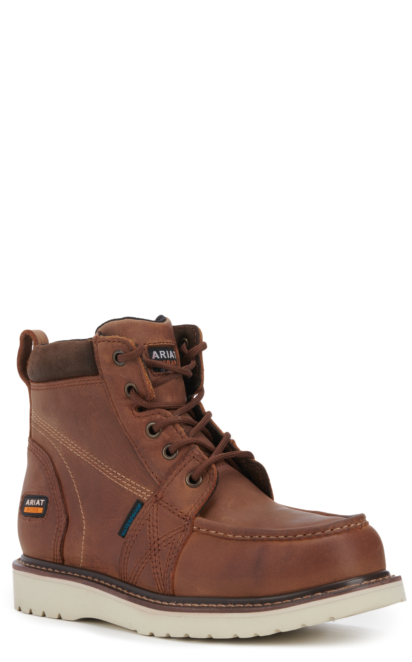 Ariat Women's Rebar Aged Honey EH Rated Comp Round Toe Lace Up Work Boot - Image 1
