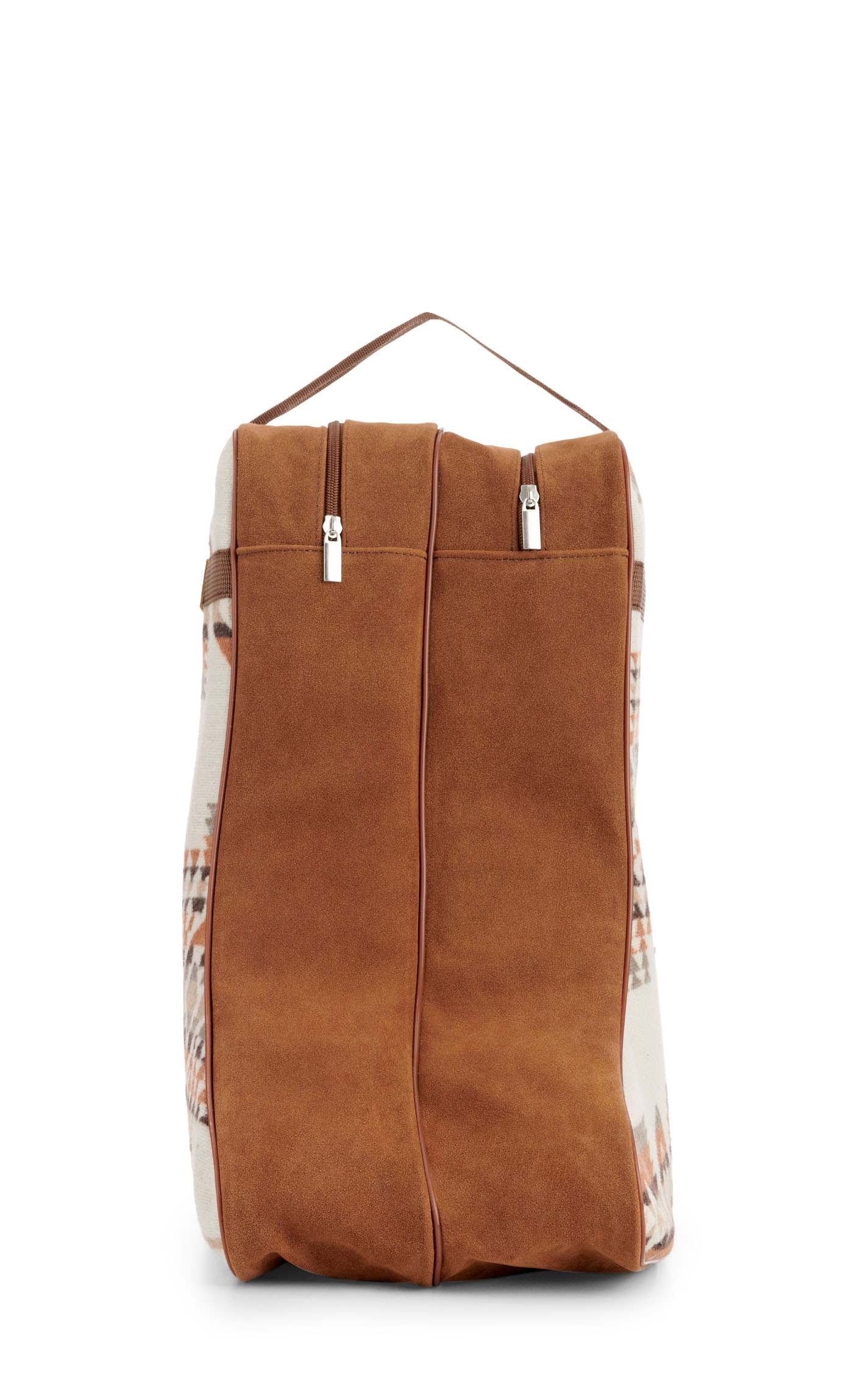 M&F Western Twister Cream & Cinnamon Aztec Blanket Boot Bag - Image 2