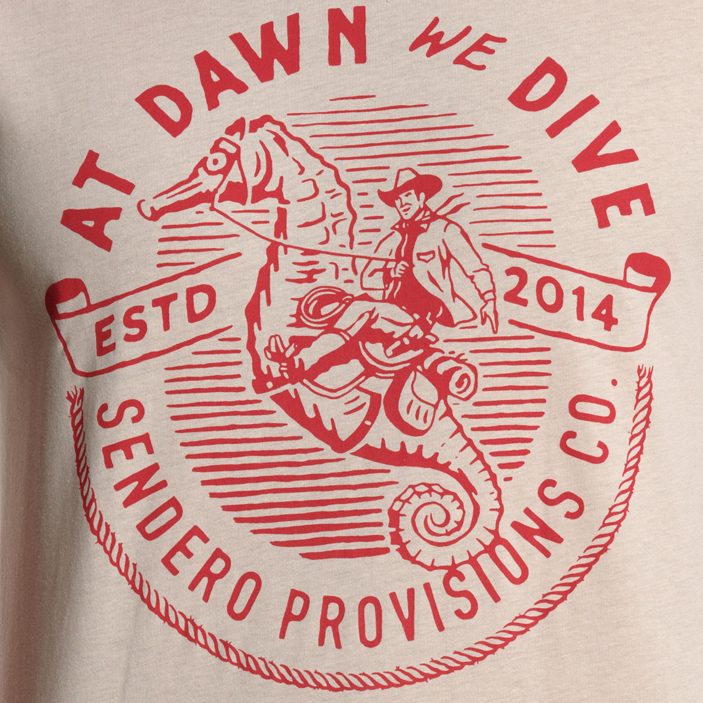 Sendero Provisions Men's Sand We Dive Logo Graphic T-Shirt - Image 1