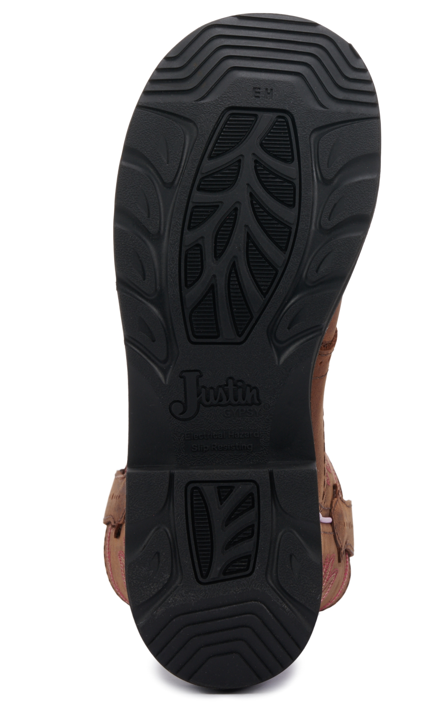 Justin Women's Gypsy Collection Wanette Aged Bark Brown Round Steel Toe Work Boot - Image 1