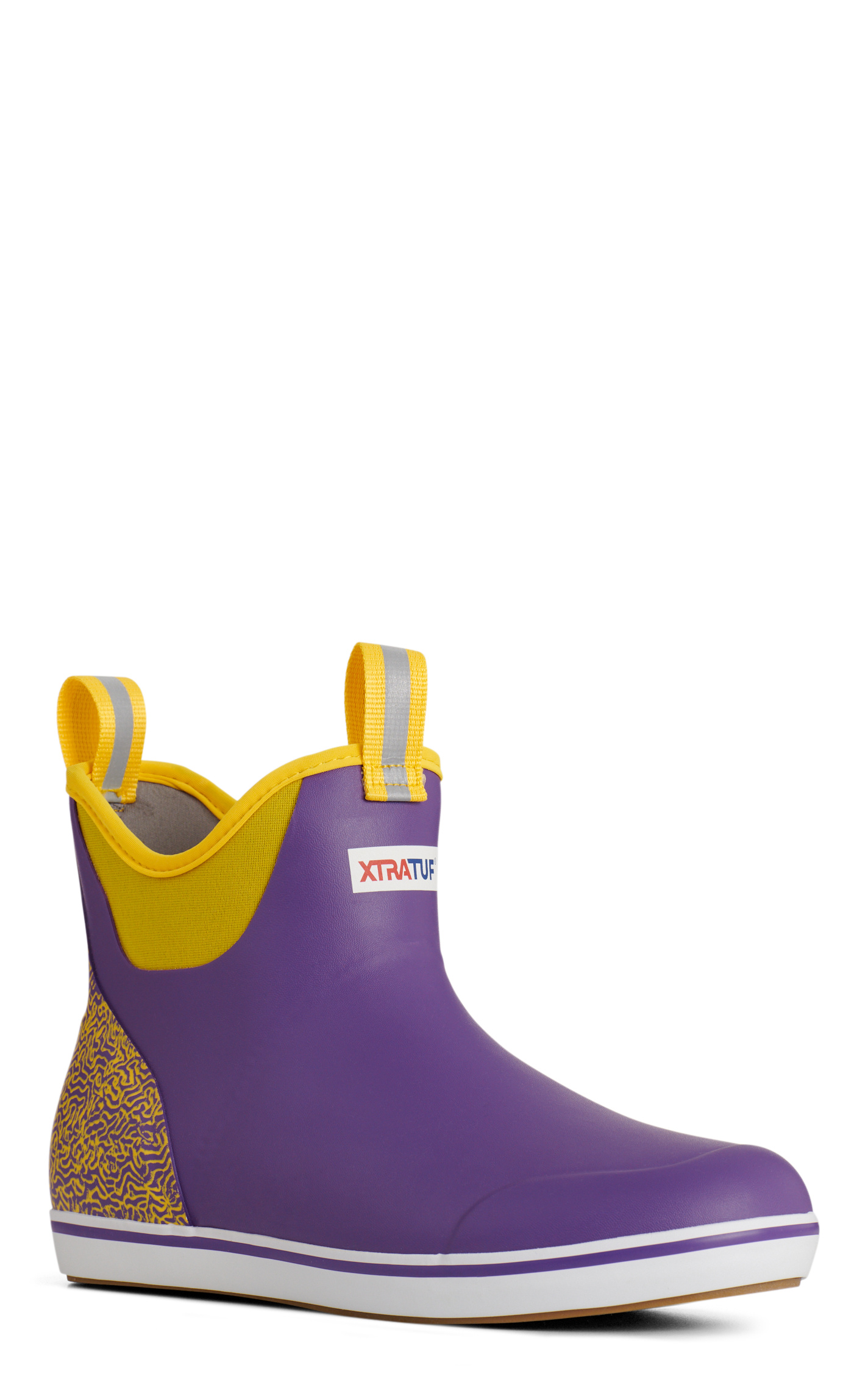 XTRATUF Men's Purple Tailgate Ankle Deck Rubber Boots - Image 7