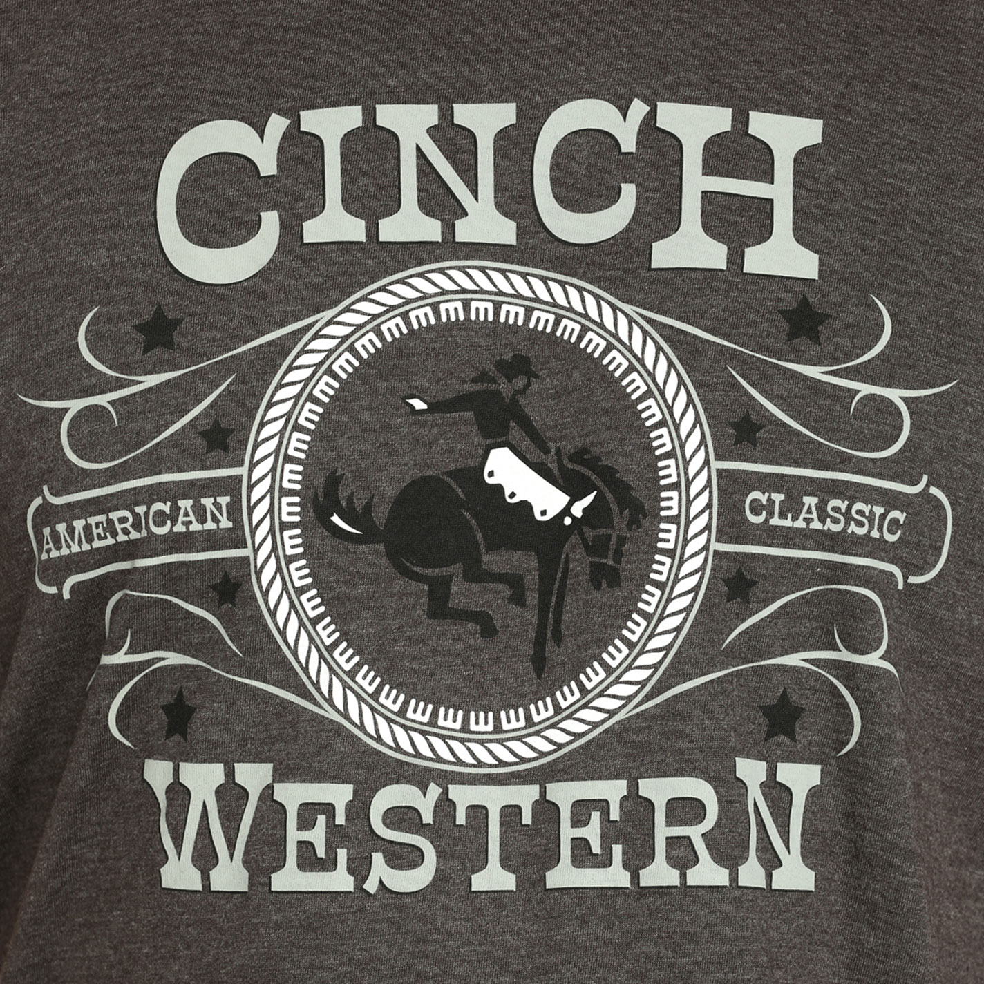 Cinch Men's Charcoal & Putty Logo Graphic T-Shirt - Image 1