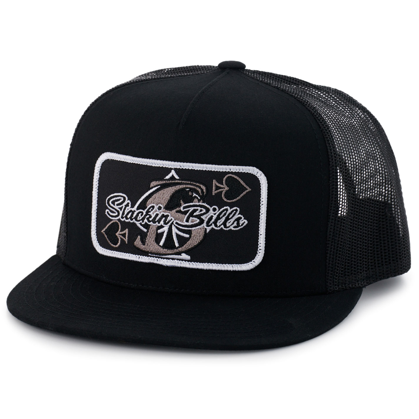 Stackin Bills Black & Spades Logo Patch Cap - Image 1