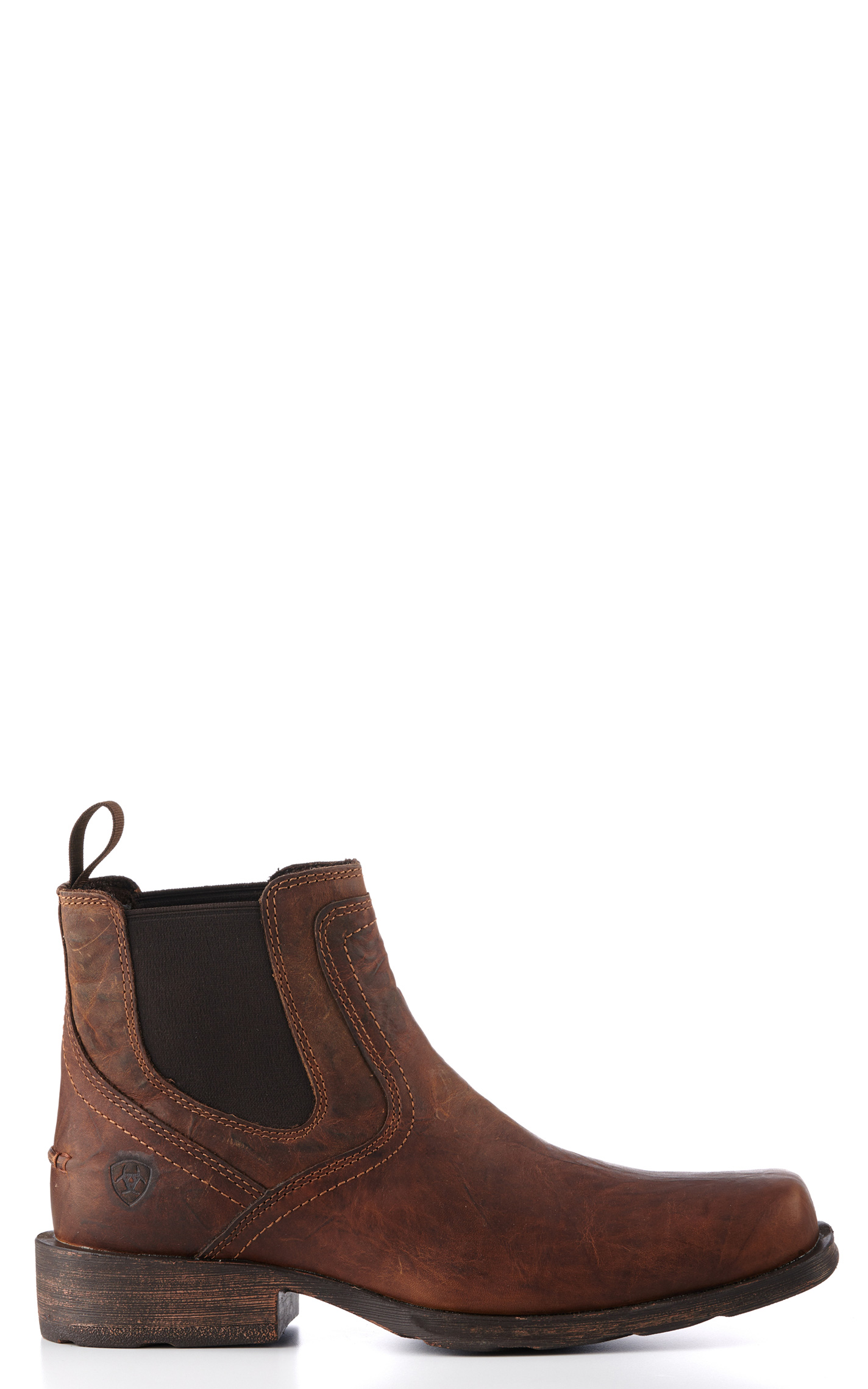 Ariat Men's Midtown Rambler Brown Square Toe Chelsea Boots - Image 1