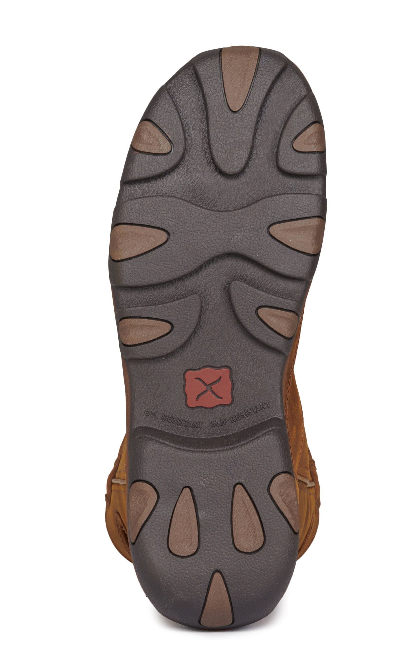 Twisted X Men's Oiled Saddle Brown Round Composite Moc Toe Hiker Work Boots - Image 1
