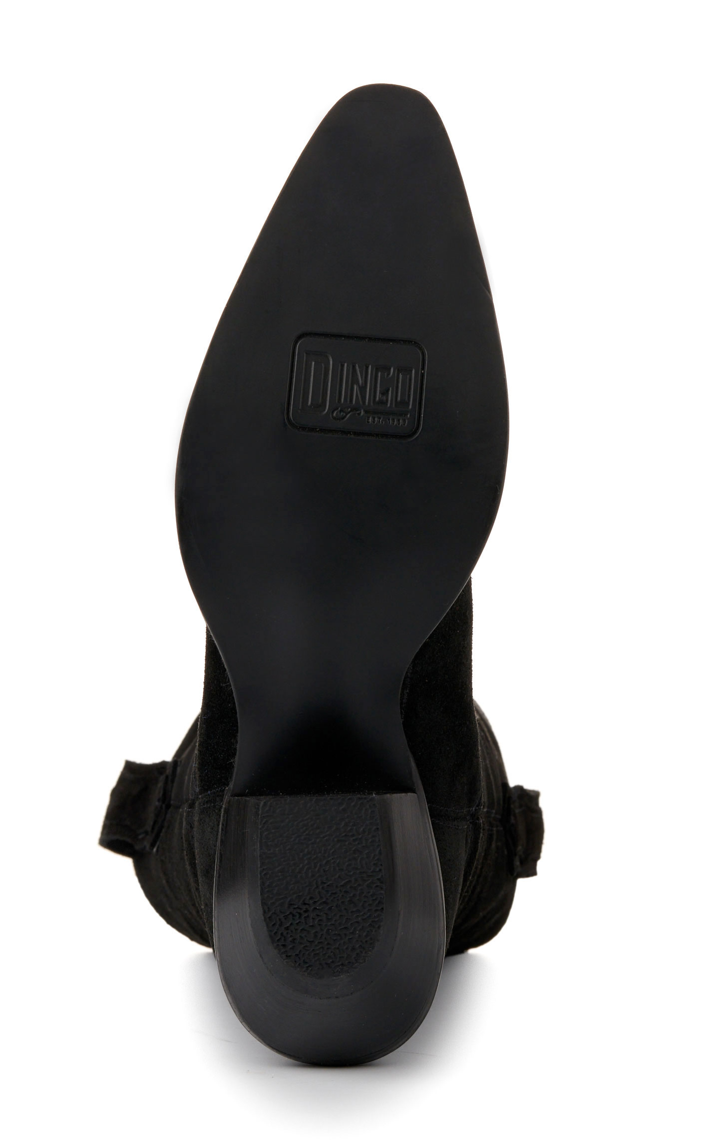 Dingo Women's Out West Black Roughout Snip Toe Cowboy Boots - Image 1
