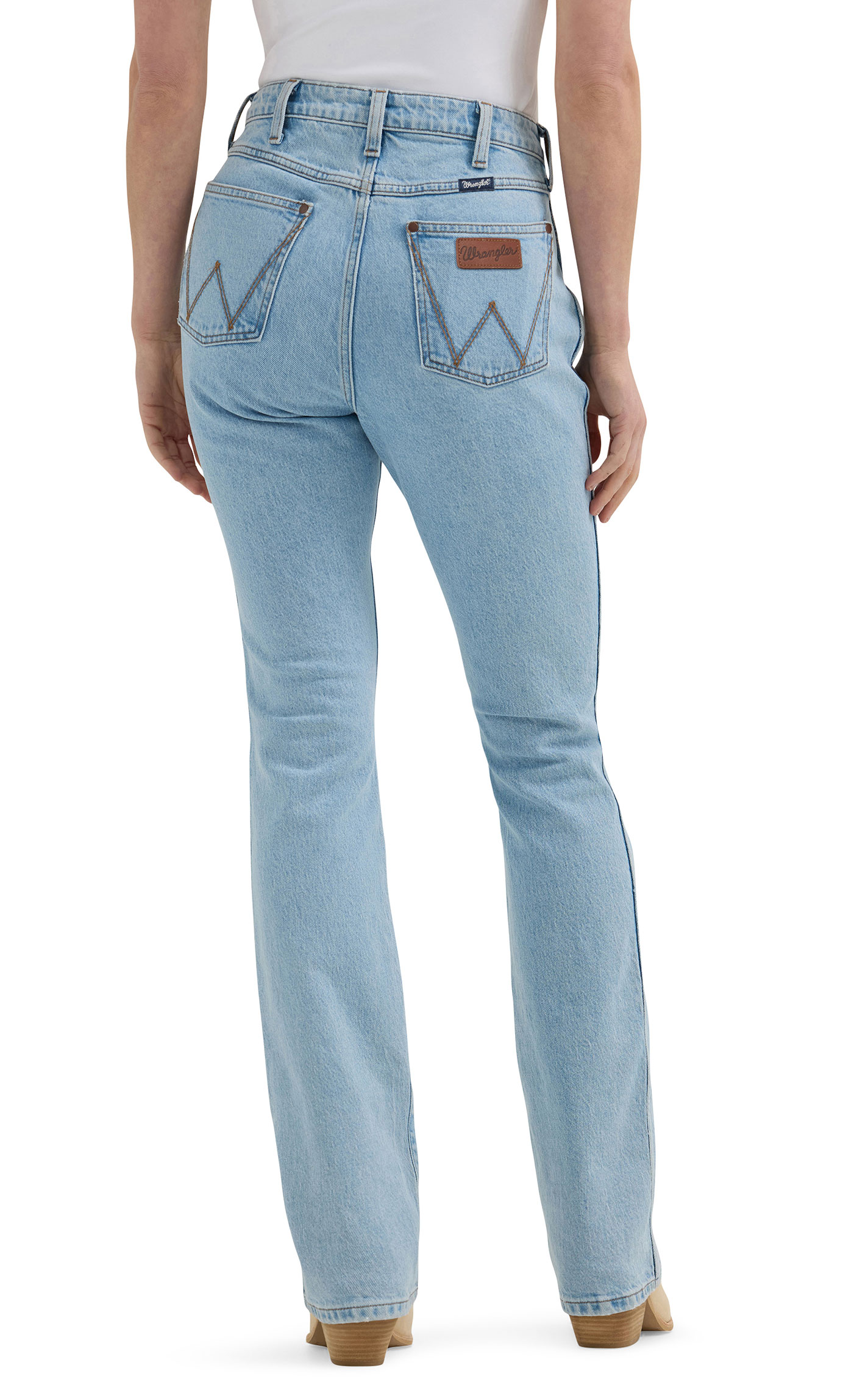 Wrangler Retro Women's Bailey Light Wash Boot Cut Jeans - Image 1