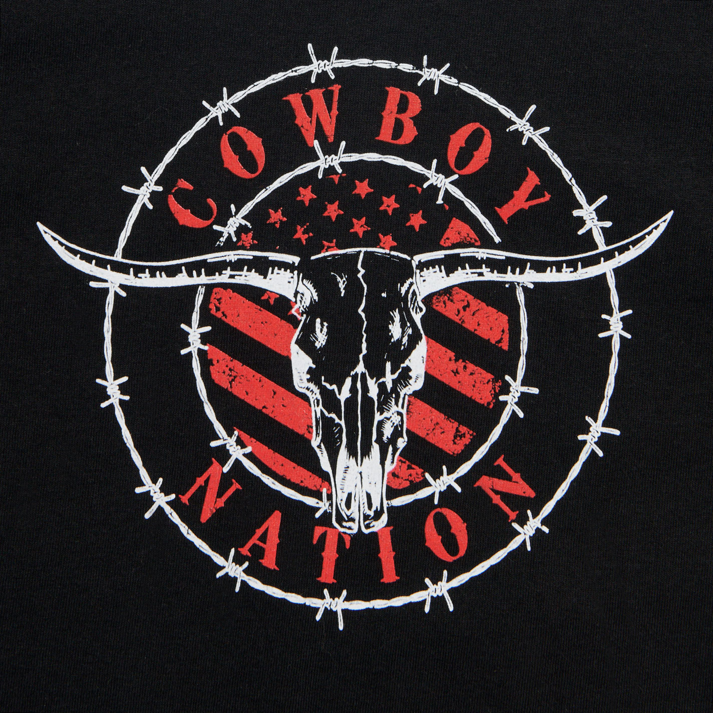 Cowboy Hardware Boy's Black Nation Graphic T-Shirt - Image 1