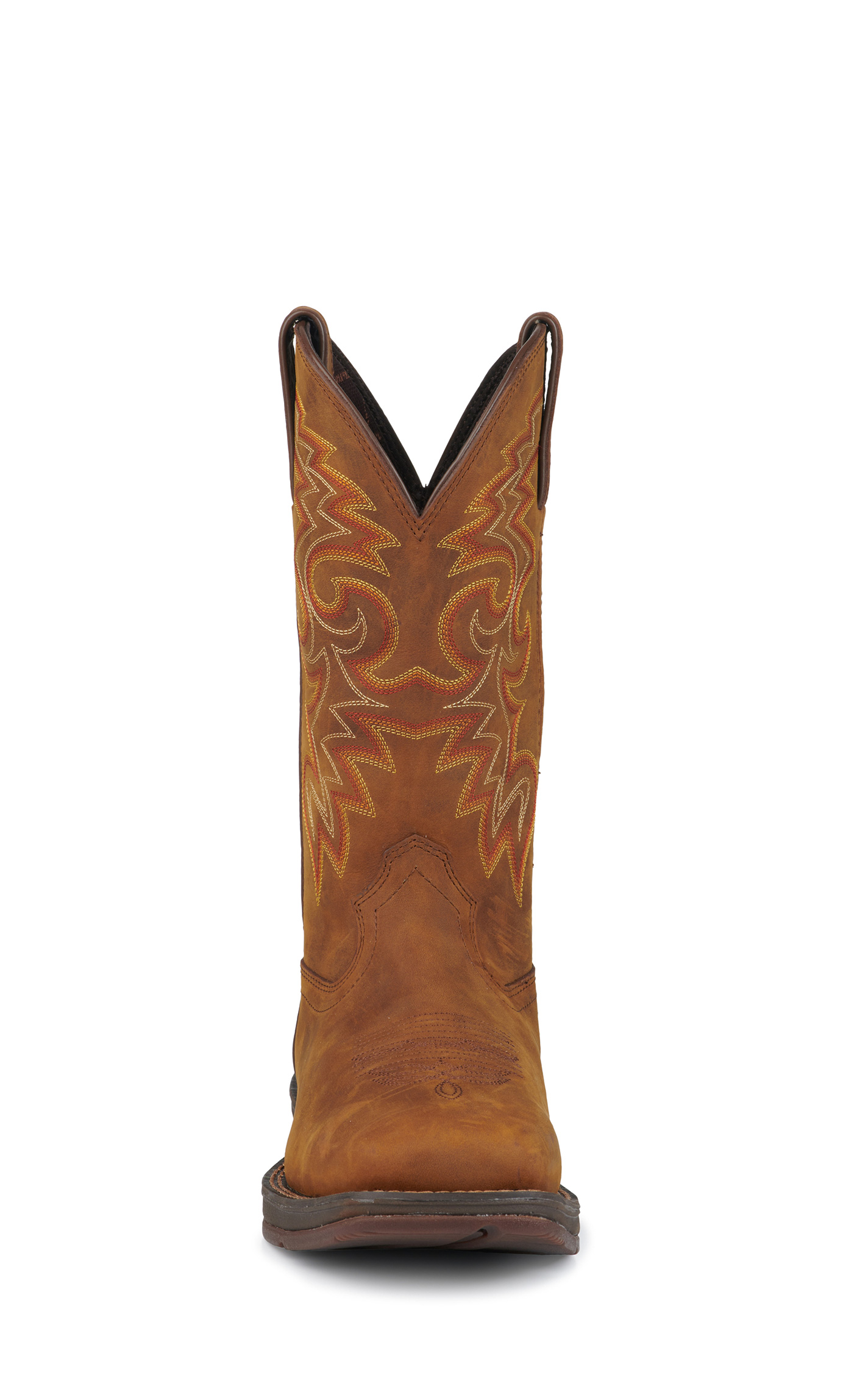 Durango Men's Rebel Russet Brown Square Toe Cowboy Boot - Image 1
