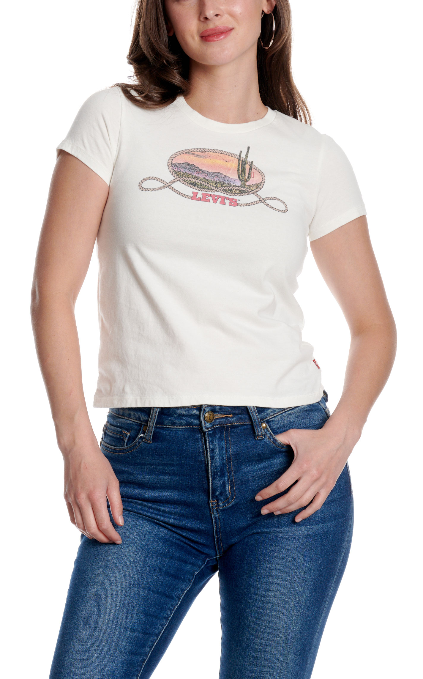 Levi's Women's Perfect Western Archival Cactus Graphic T-Shirt - Image 1