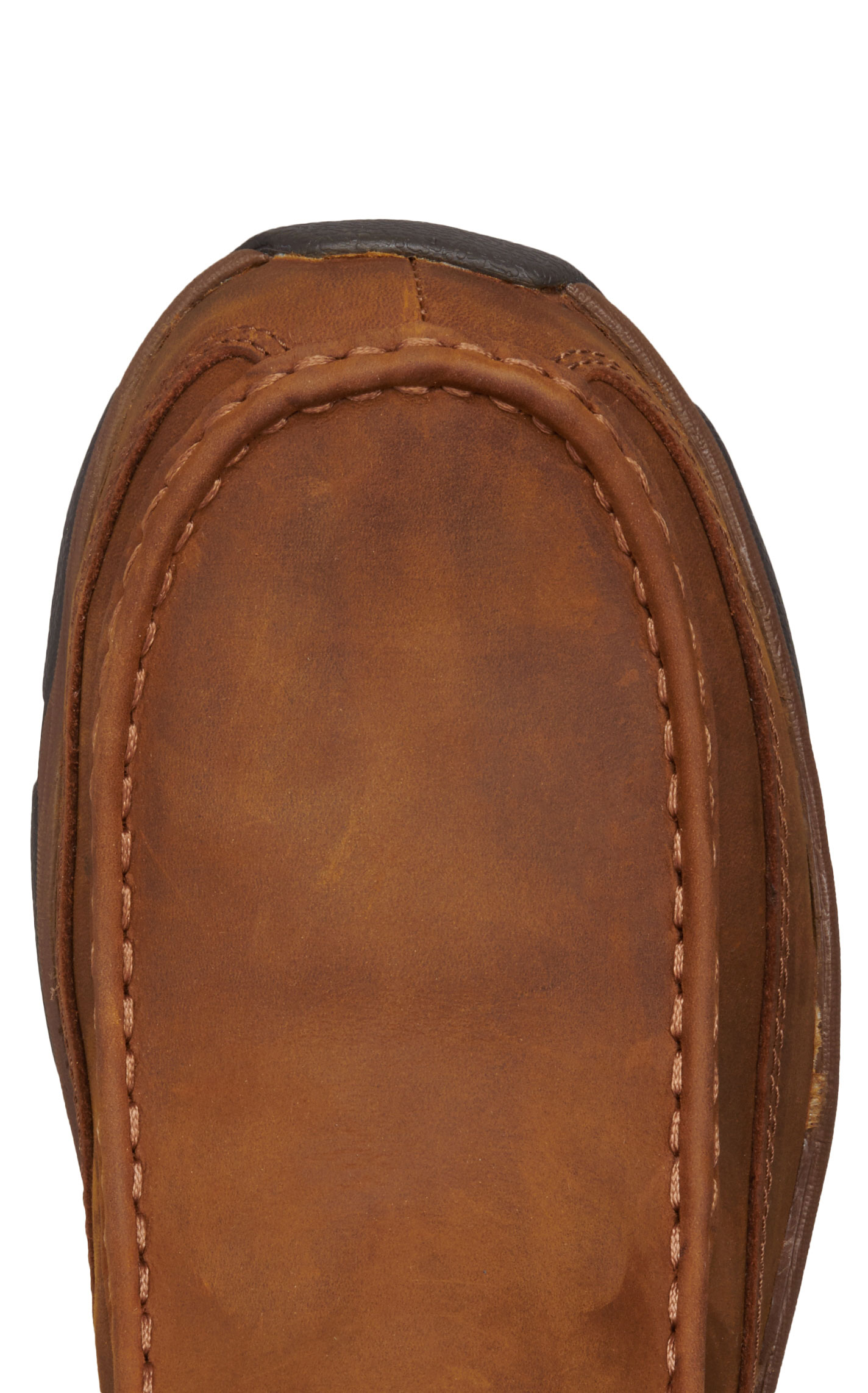 Twisted X Men's Oiled Saddle Brown Round Composite Moc Toe Hiker Work Boots - Image 1