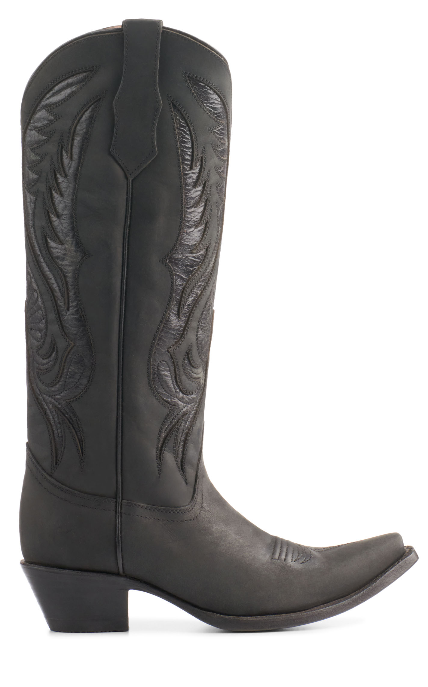 Circle G by Corral Women's Black with Inlays Snip Toe Cowboy Boots - Image 1