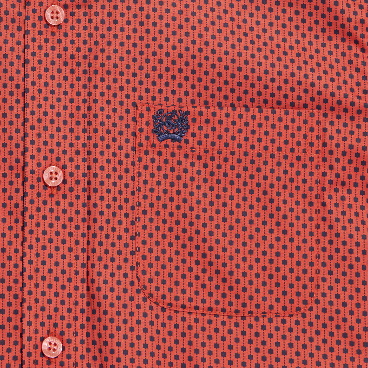 Cinch Boy's Red Geo Print Western Shirt - Image 1