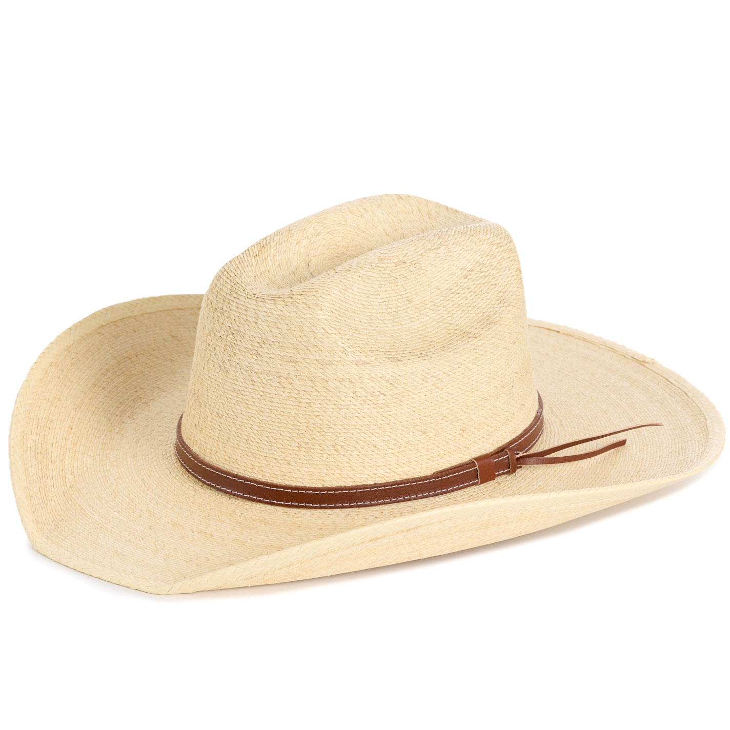 Cavender's Ranch Collection Kid's Natural Fine Palm Cowboy Hat - Image 3