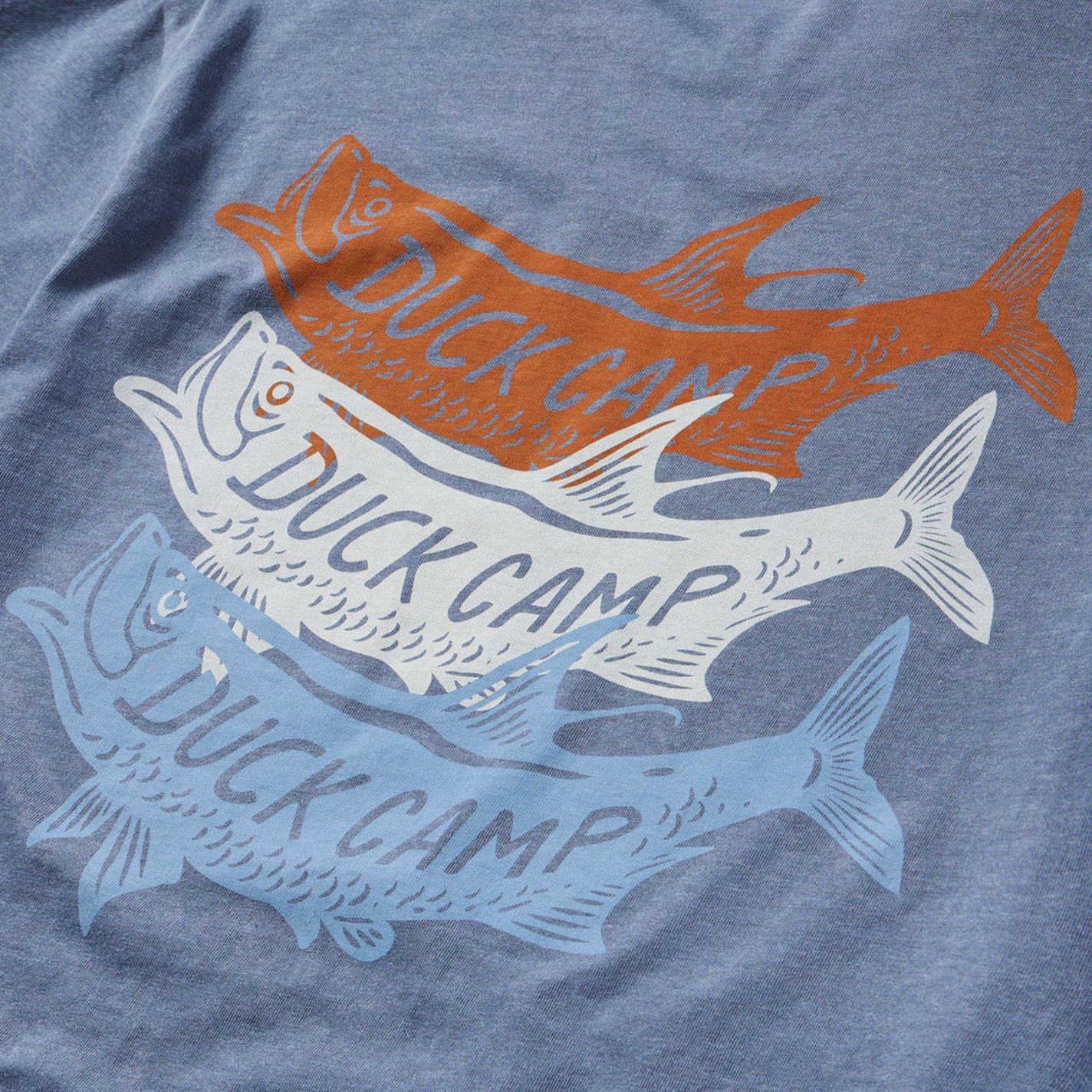 Duck Camp Men's Denim Blue Graphic T-Shirt - Image 1