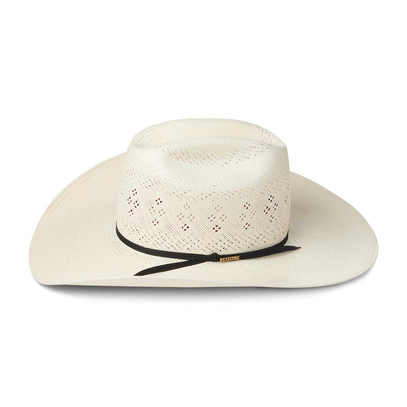 Resistol 20X Latigo Natural Cattleman Straw Cowboy Hat - Image 1
