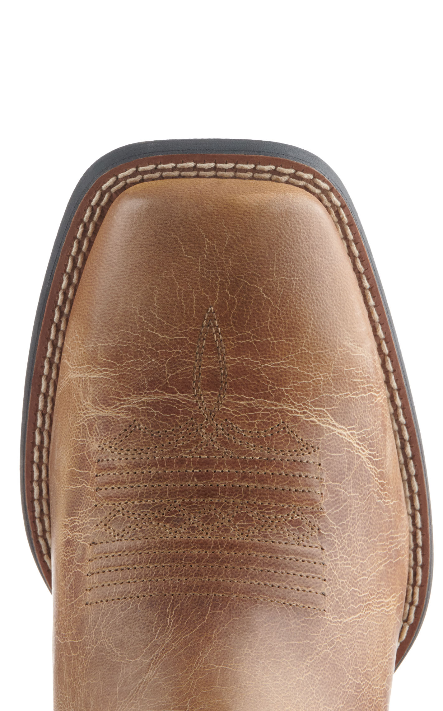 Ariat Men's Sport Riggin Tan and Olive Wide Square Toe Cowboy Boot - Image 1