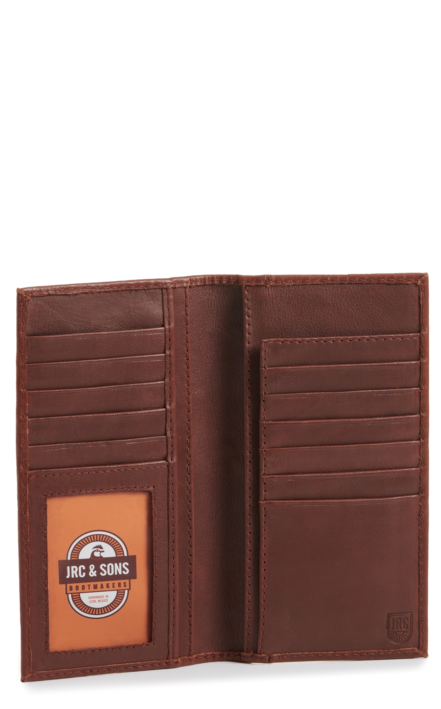 JRC & Sons Men's Tan Ranch Hand Leather Rodeo Wallet - Image 1