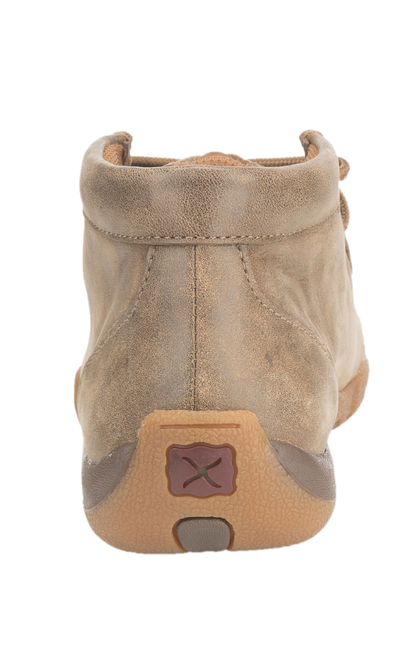 Twisted X Women's Brown with Tan Basketweave Driving Moccasin Casual Shoes - Image 1