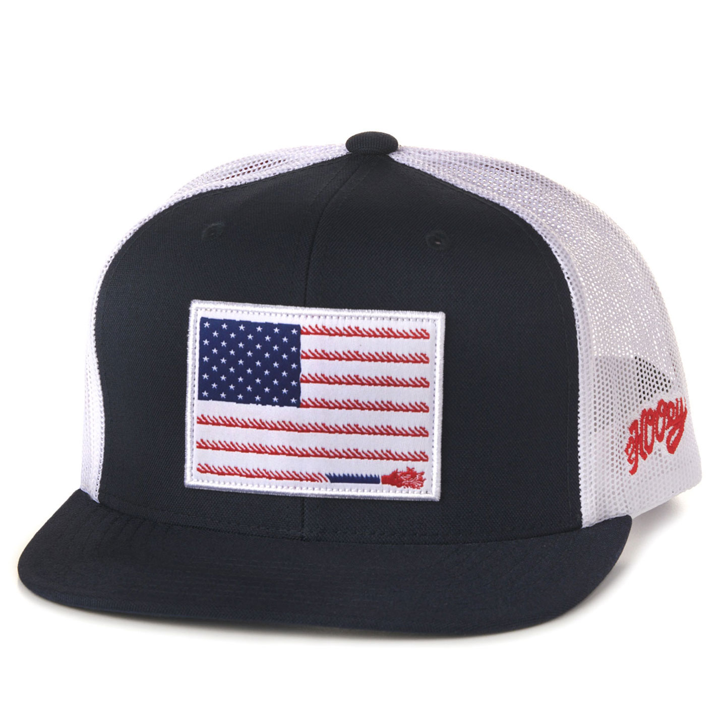 Hooey Men's Navy & White with a Liberty Roper Flag Patch & Hybrid Bill Cap - Image 1