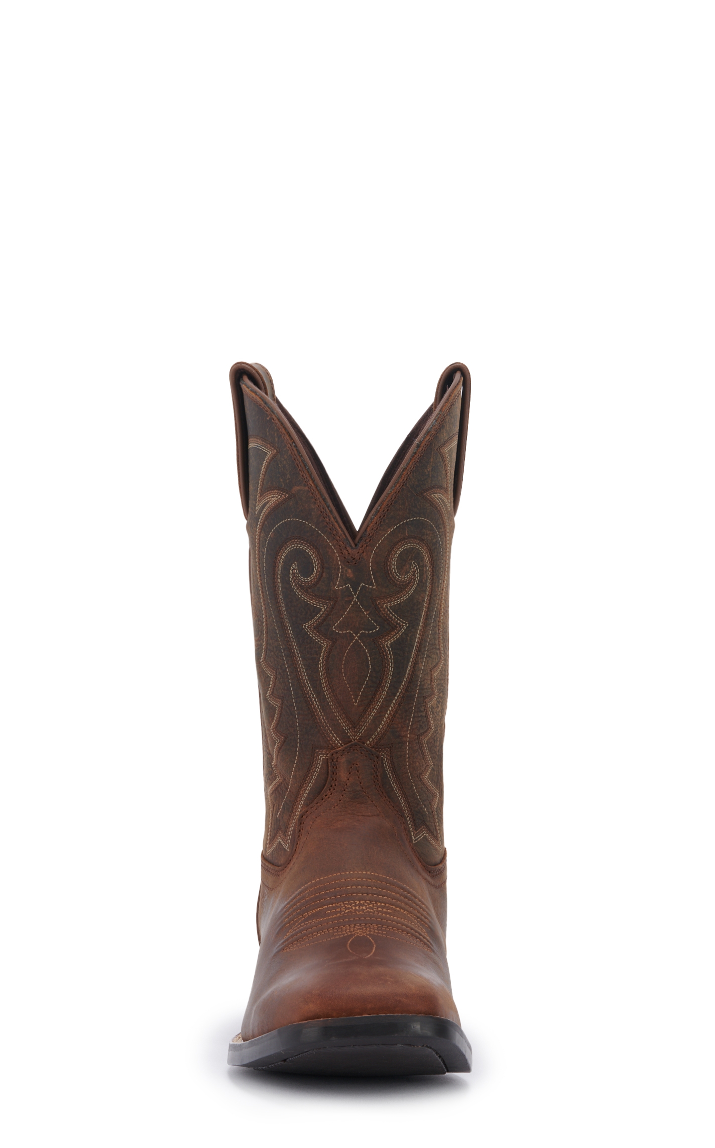 Durango Men's Westward Prairie Brown Wide Square Toe Cowboy Boots - Image 1