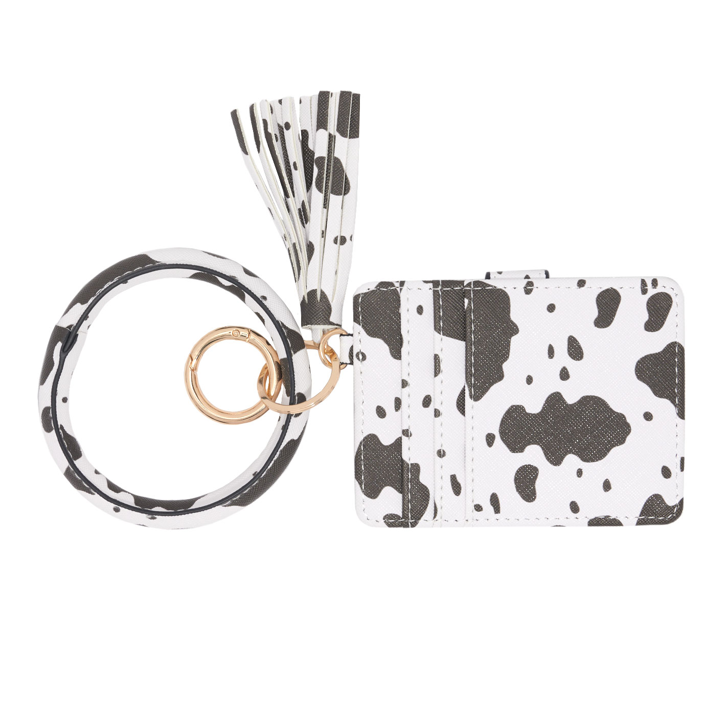 RNZ Imports Cow Print Card Holder Keyring - Image 2