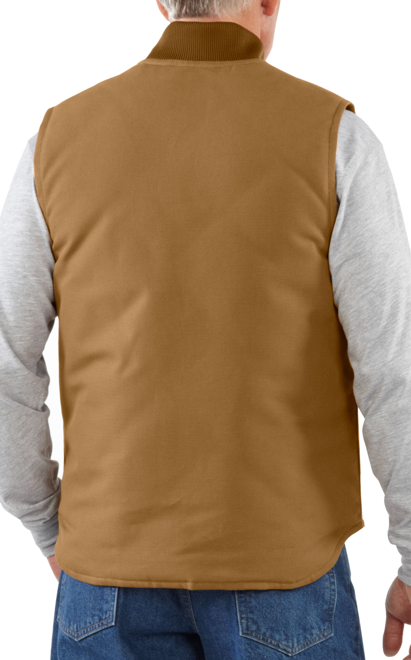 Carharatt Men's Caramel Relaxed Fit Insulated Work Vest - Image 1